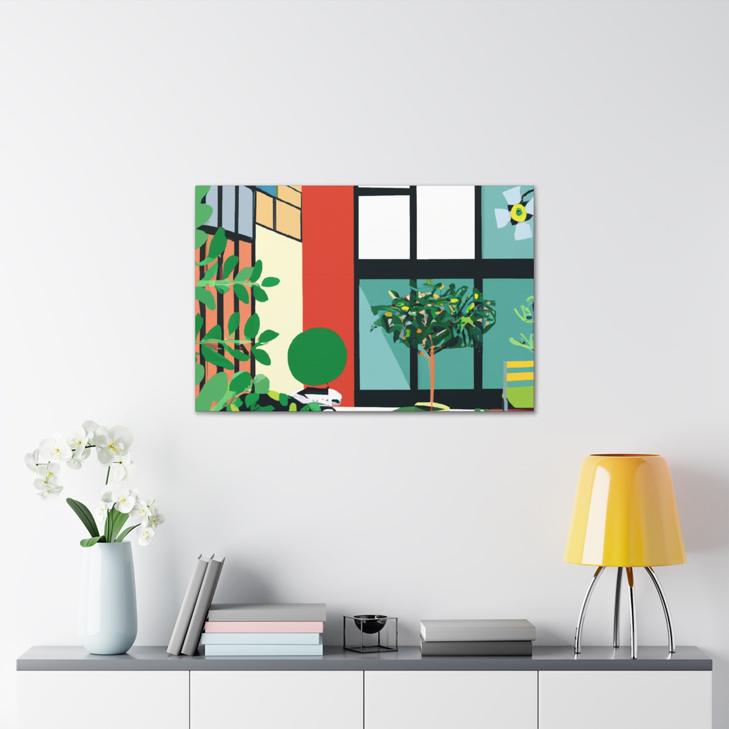 "Eco-Colorful- Midcentury" - Canvas