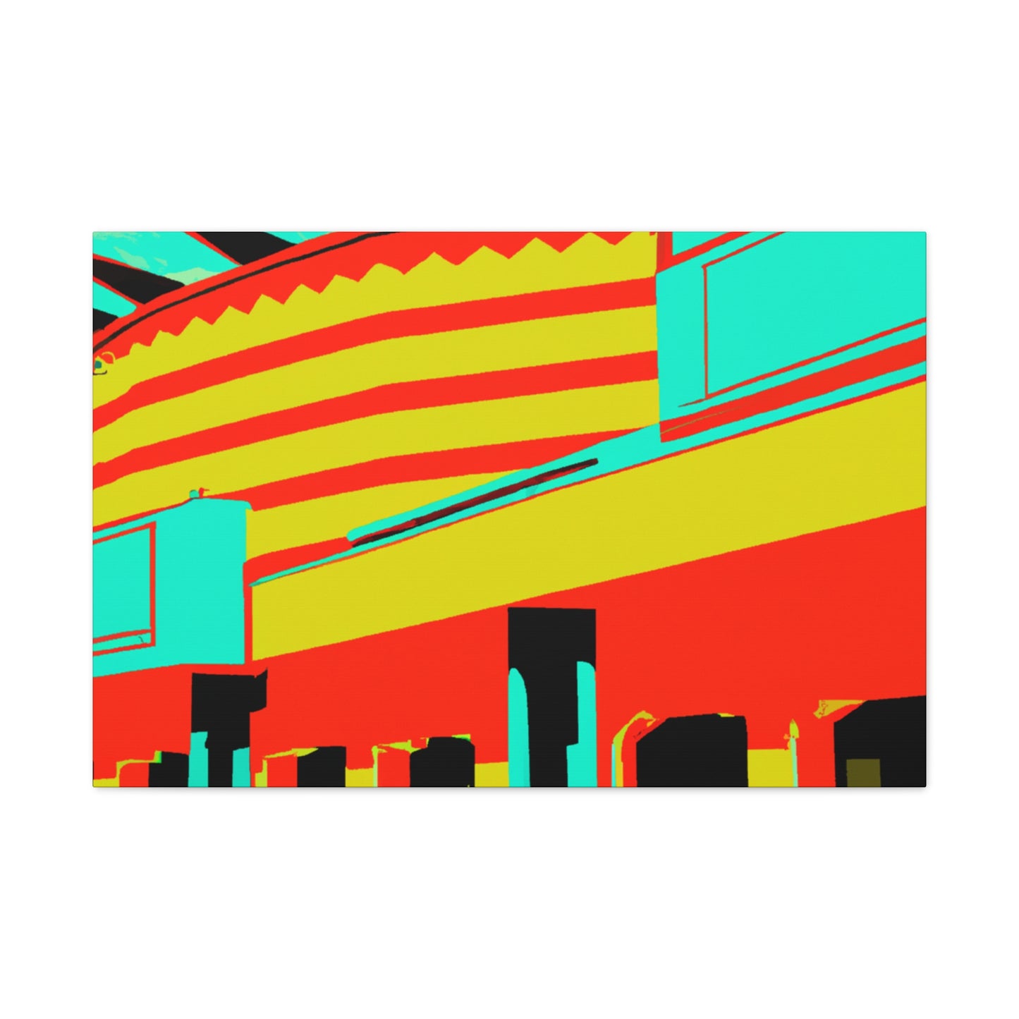 Western StoreFront - Architectural Canvas Pop Artt