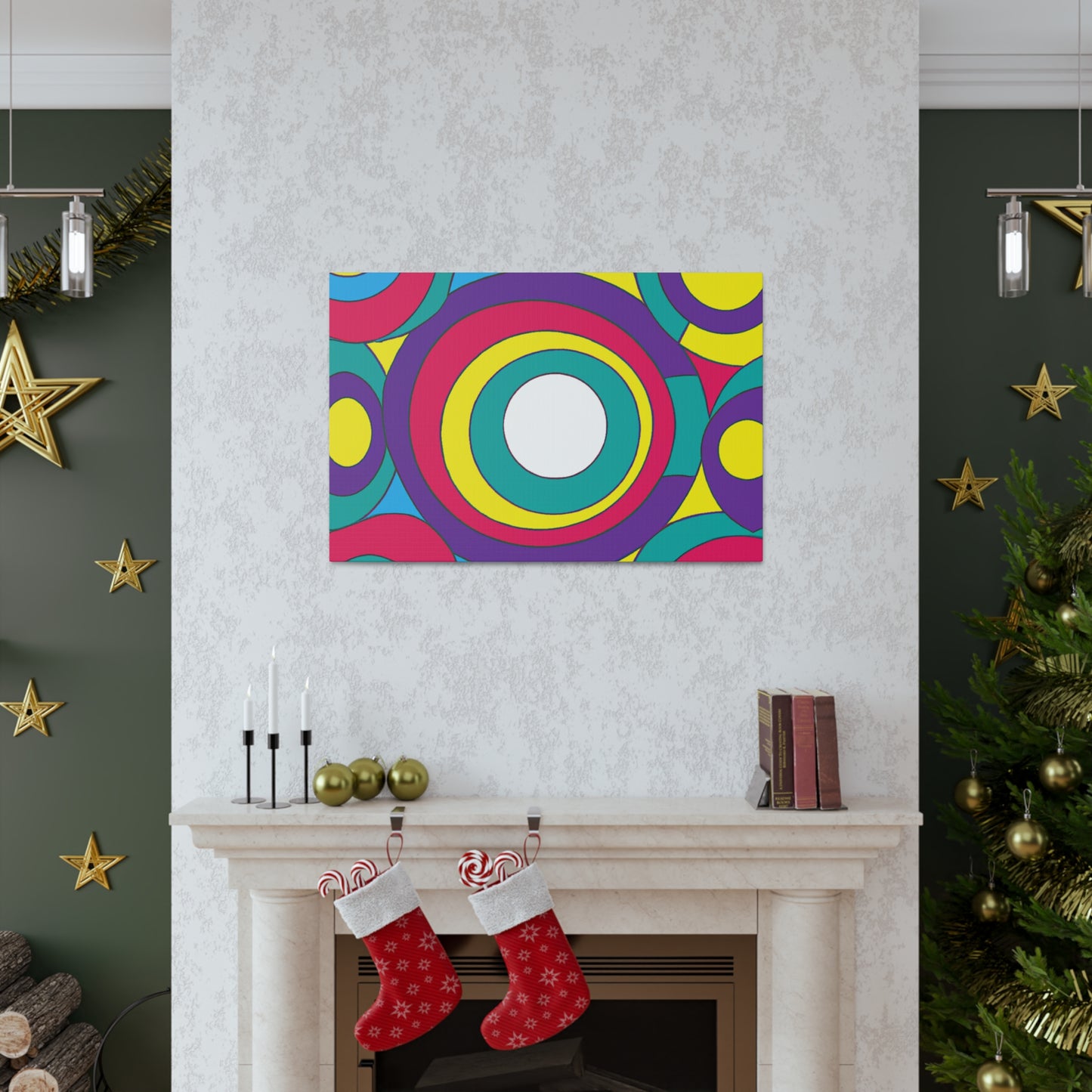 Circular Fury - Midcentury Retro Canvas
