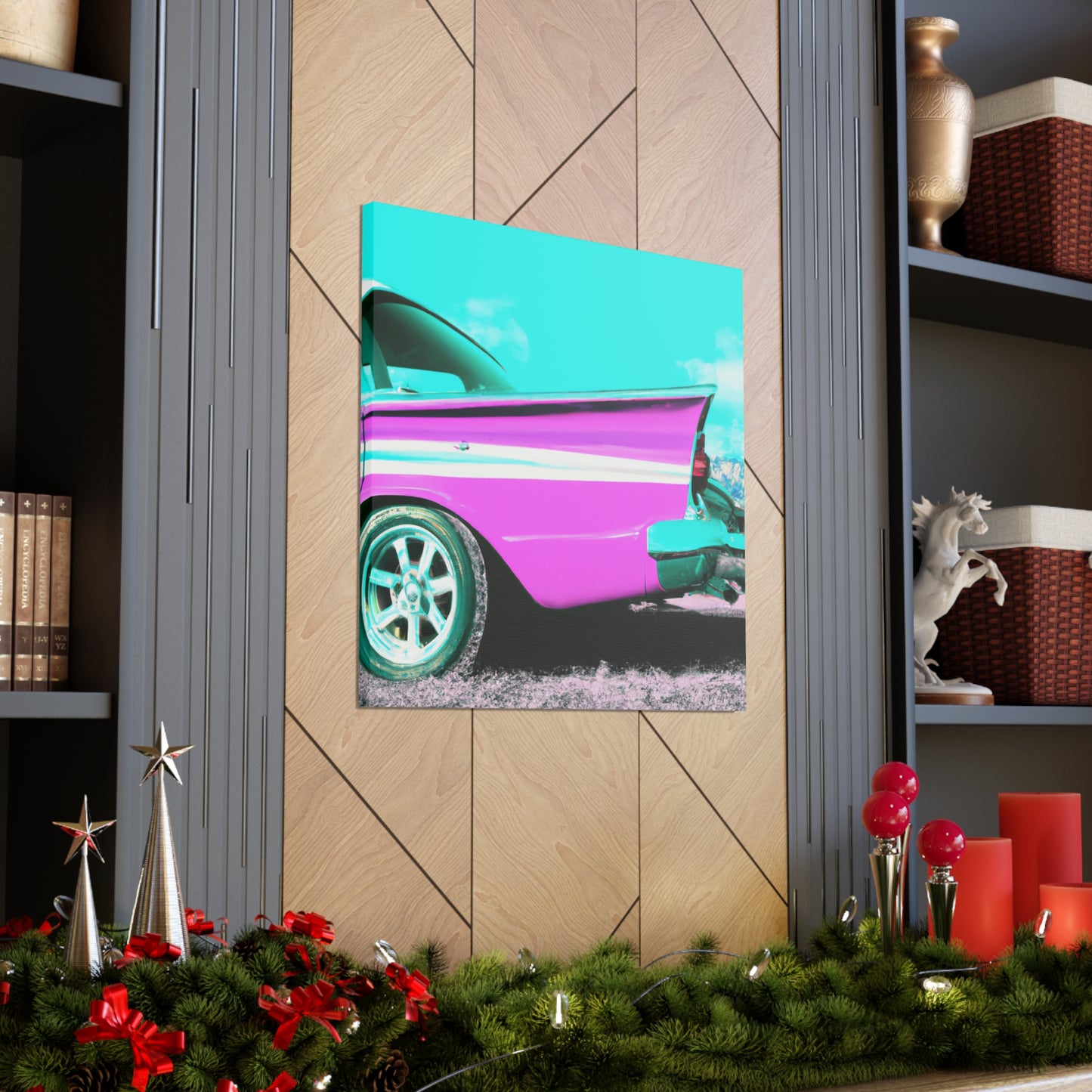 "Classic Speedway" - Automobile Canvas
