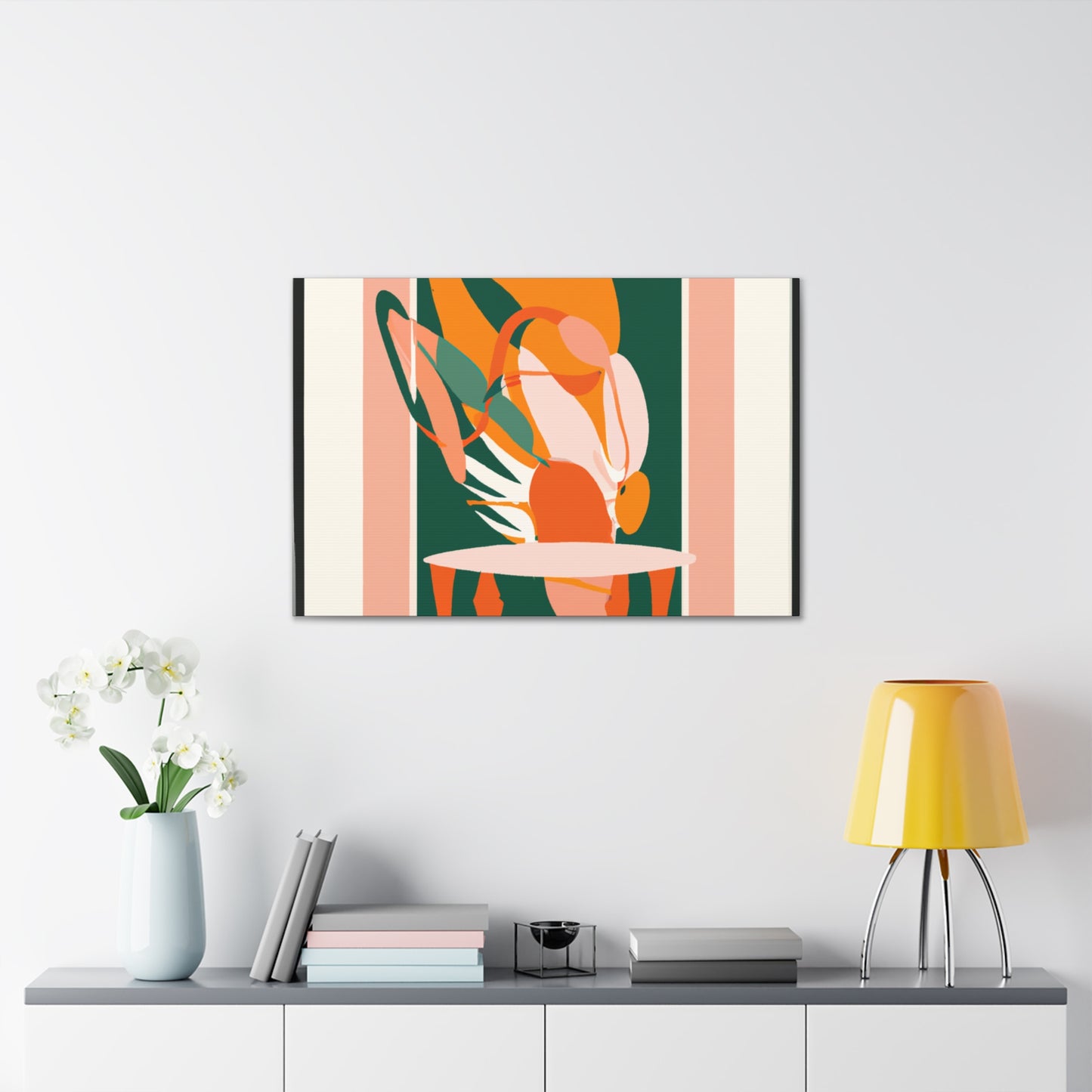 Flamingote - Midcentury Canvas