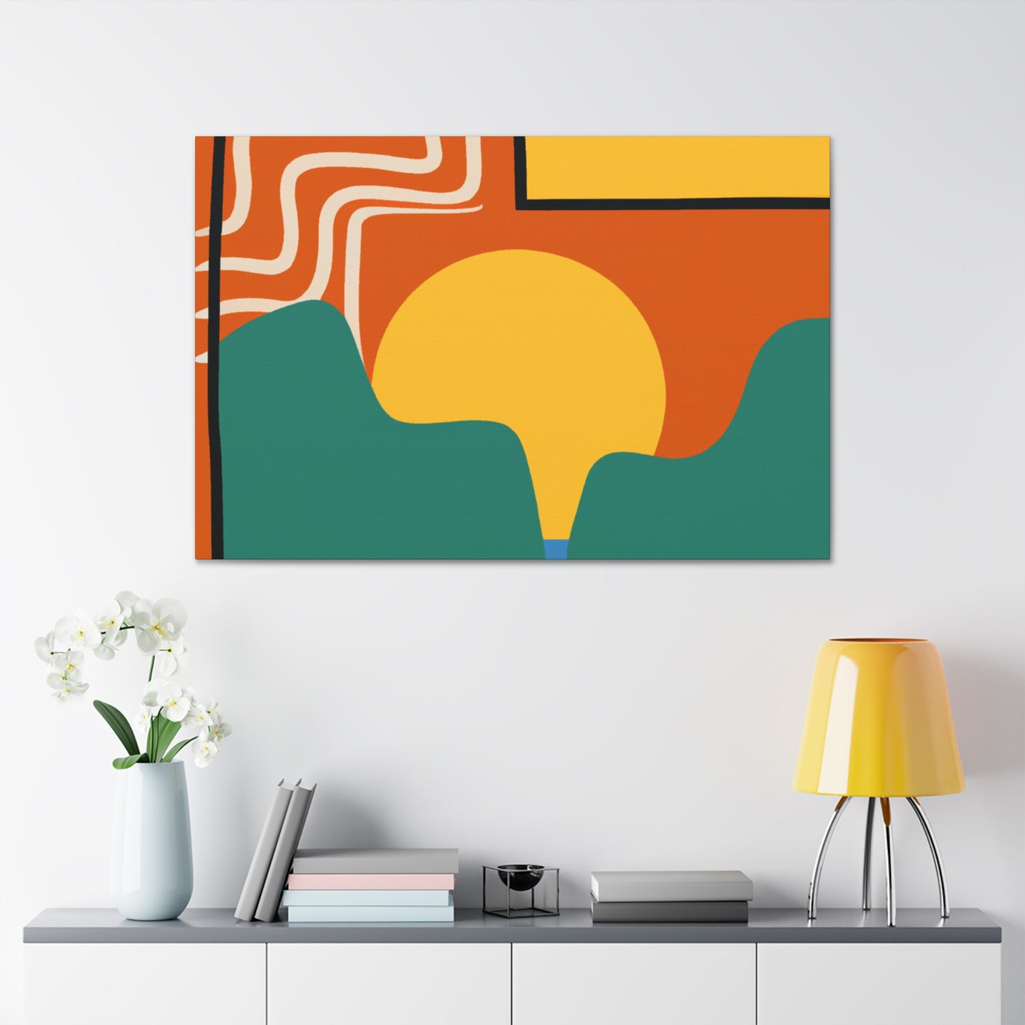 Geometric Groove - Midcentury - Canvas
