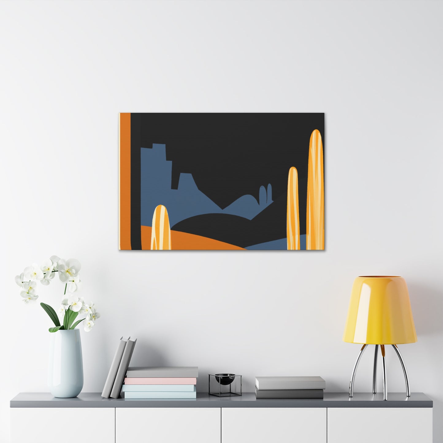 Minty Joyride - Midcentury - Canvas
