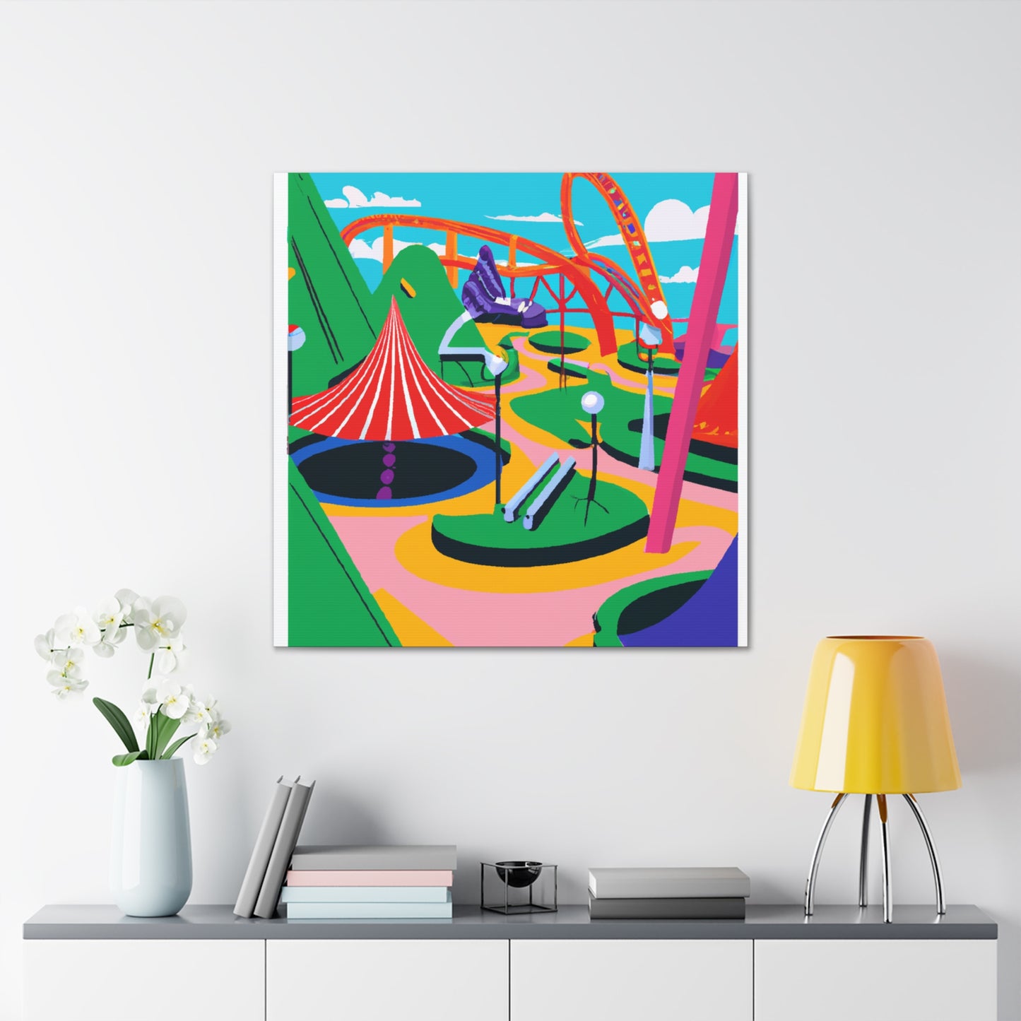 Bloomscape Park - Landscape - Amusement Canvas