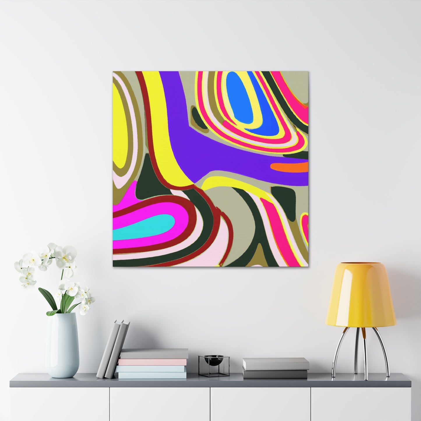 Azure Mist - Abstract - Canvas