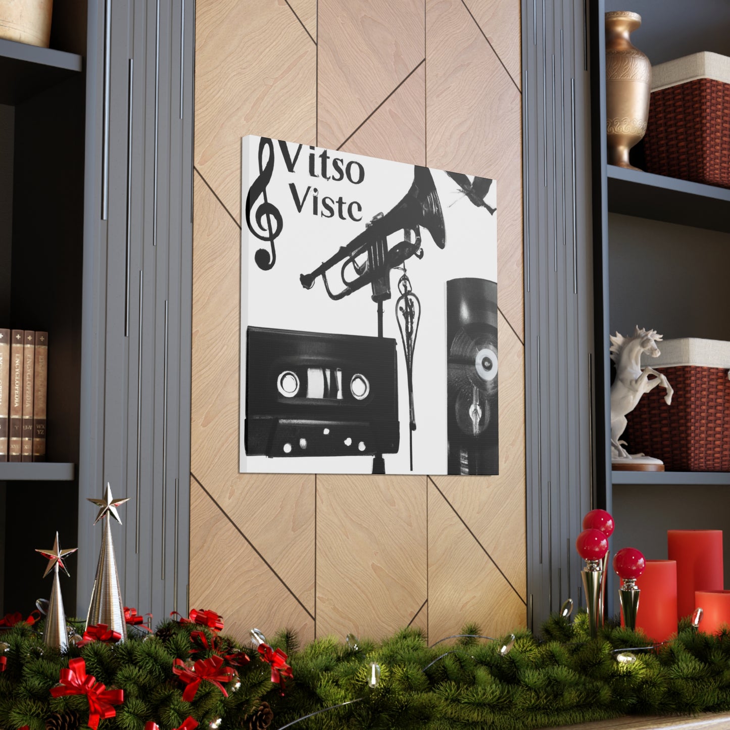 Viste Set - Retro Music and Film Canvas