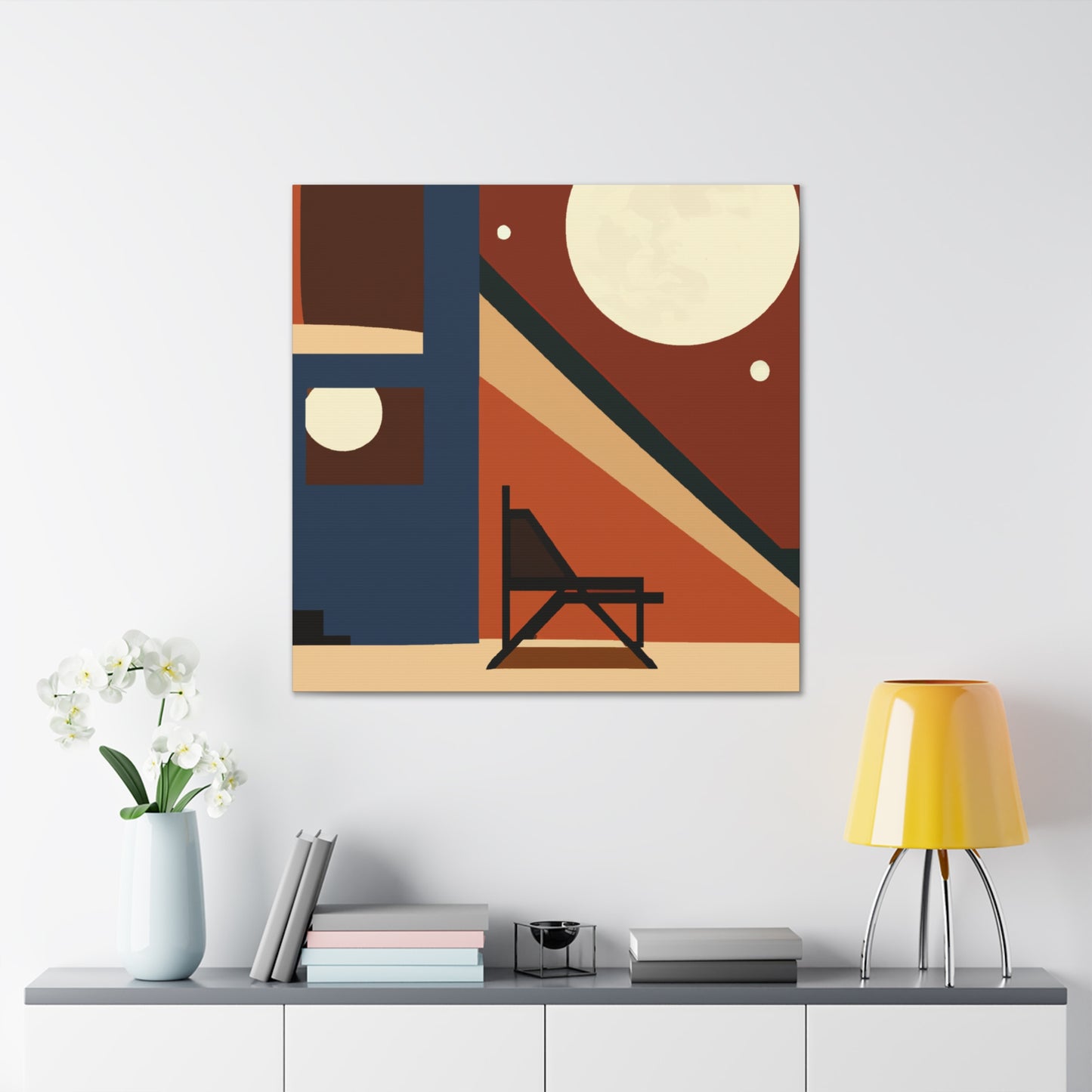 Atomic Wave - Midcentury - Canvas