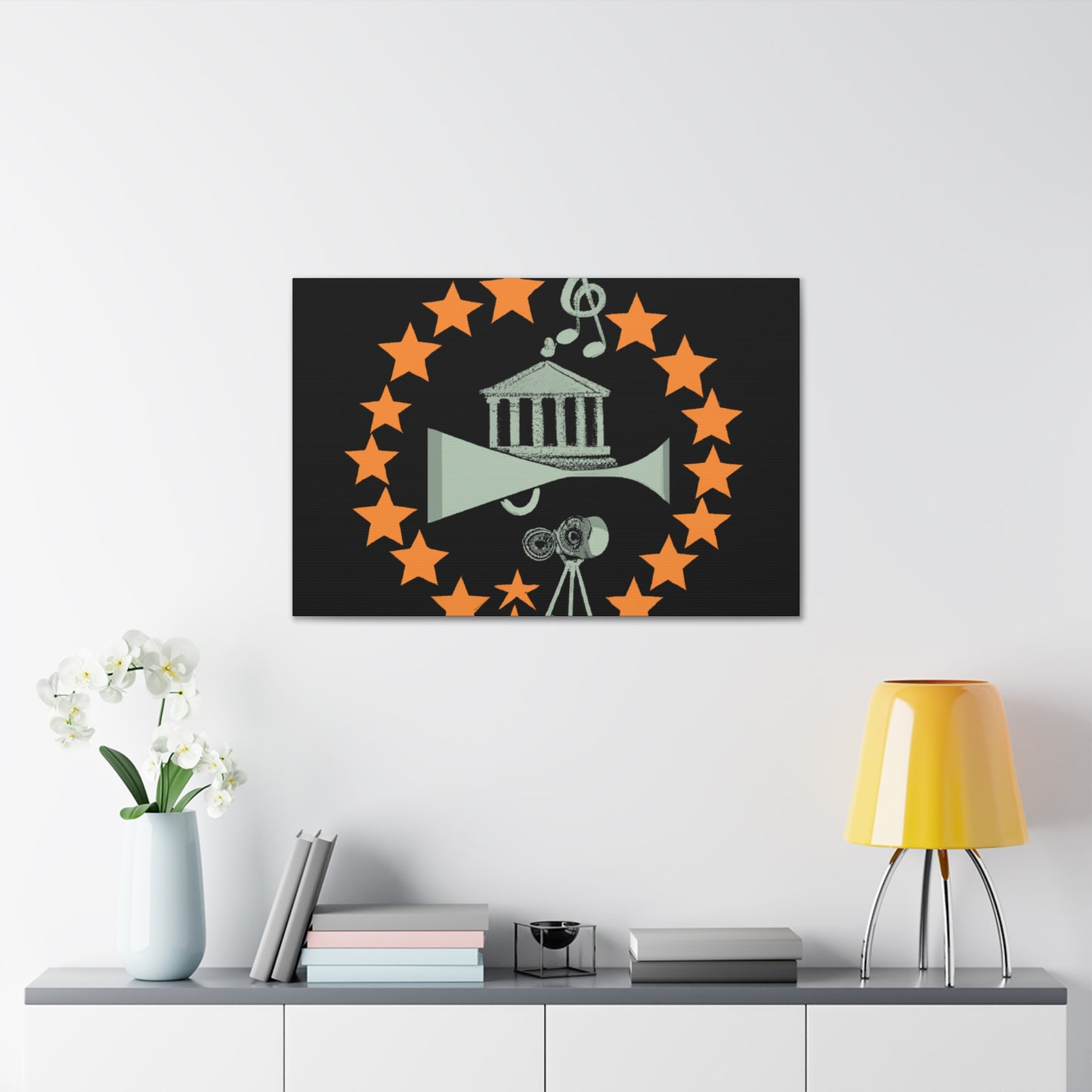 The Groovy Tunesters - Retro Music and Film Canvas
