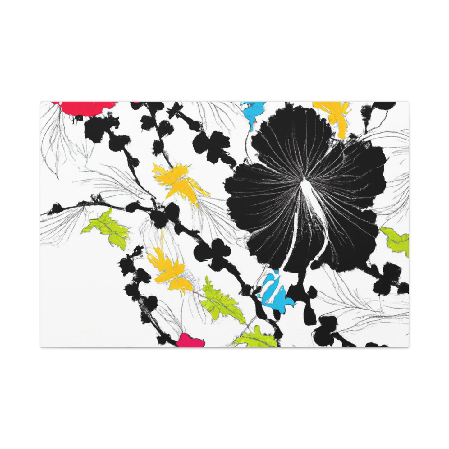 Periwinkle Petals - Floral - Canvas