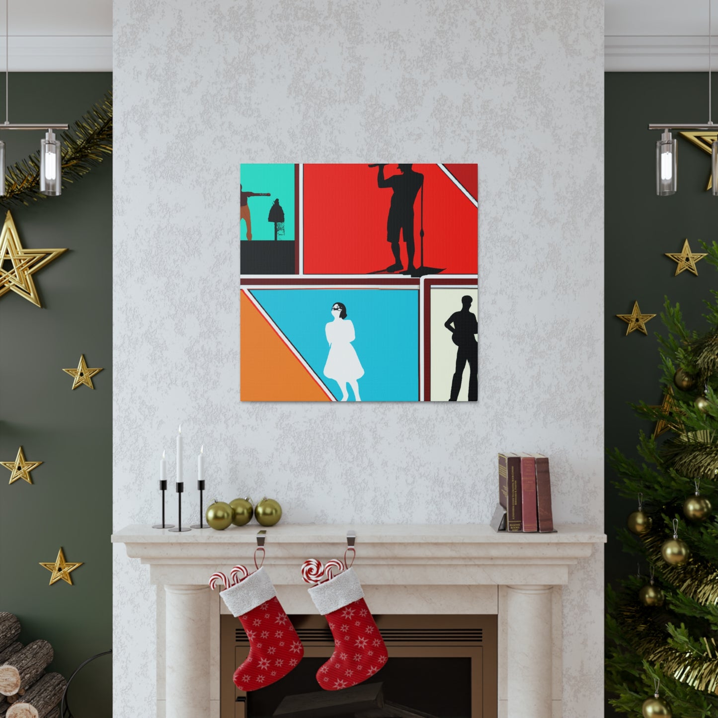 Rock-A-Console - Retro Music and Film Canvas