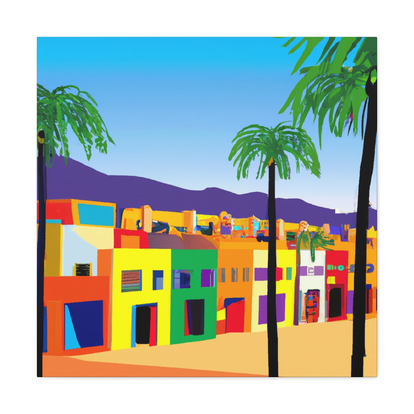 Sahara Sculpture - Architectural - Canvas