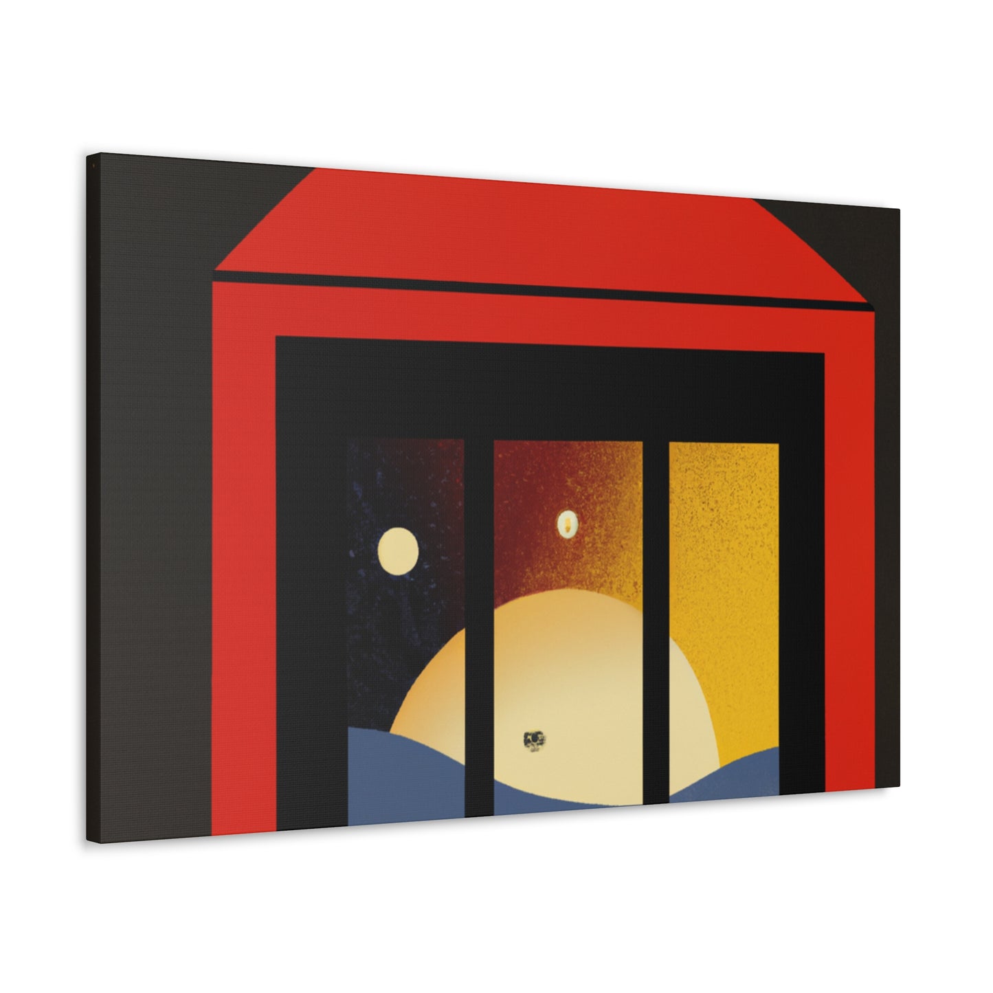 Blue Prints of Dreamers - Midcentury - Canvas