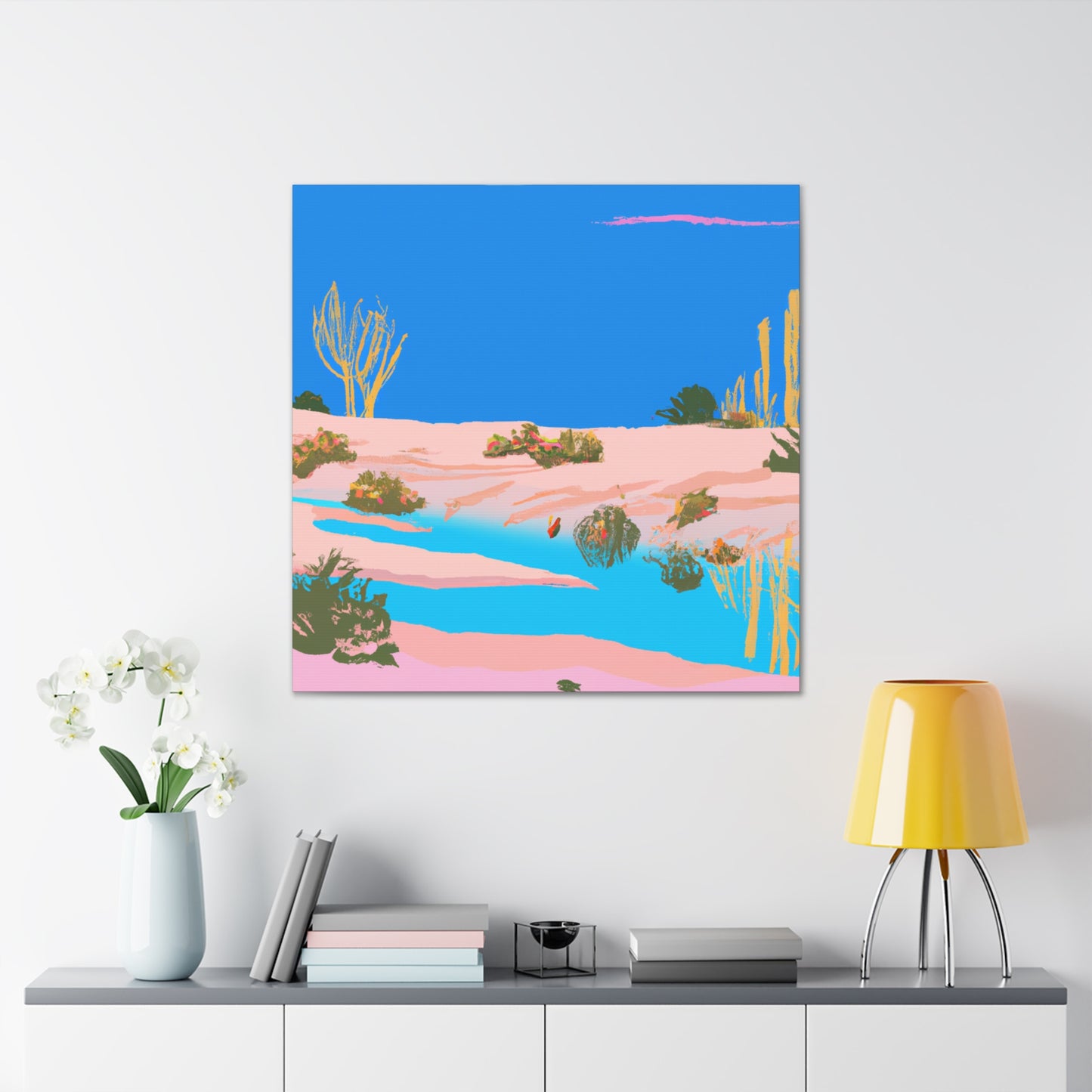 Blue Desert Mirage – Landscape - Canvas