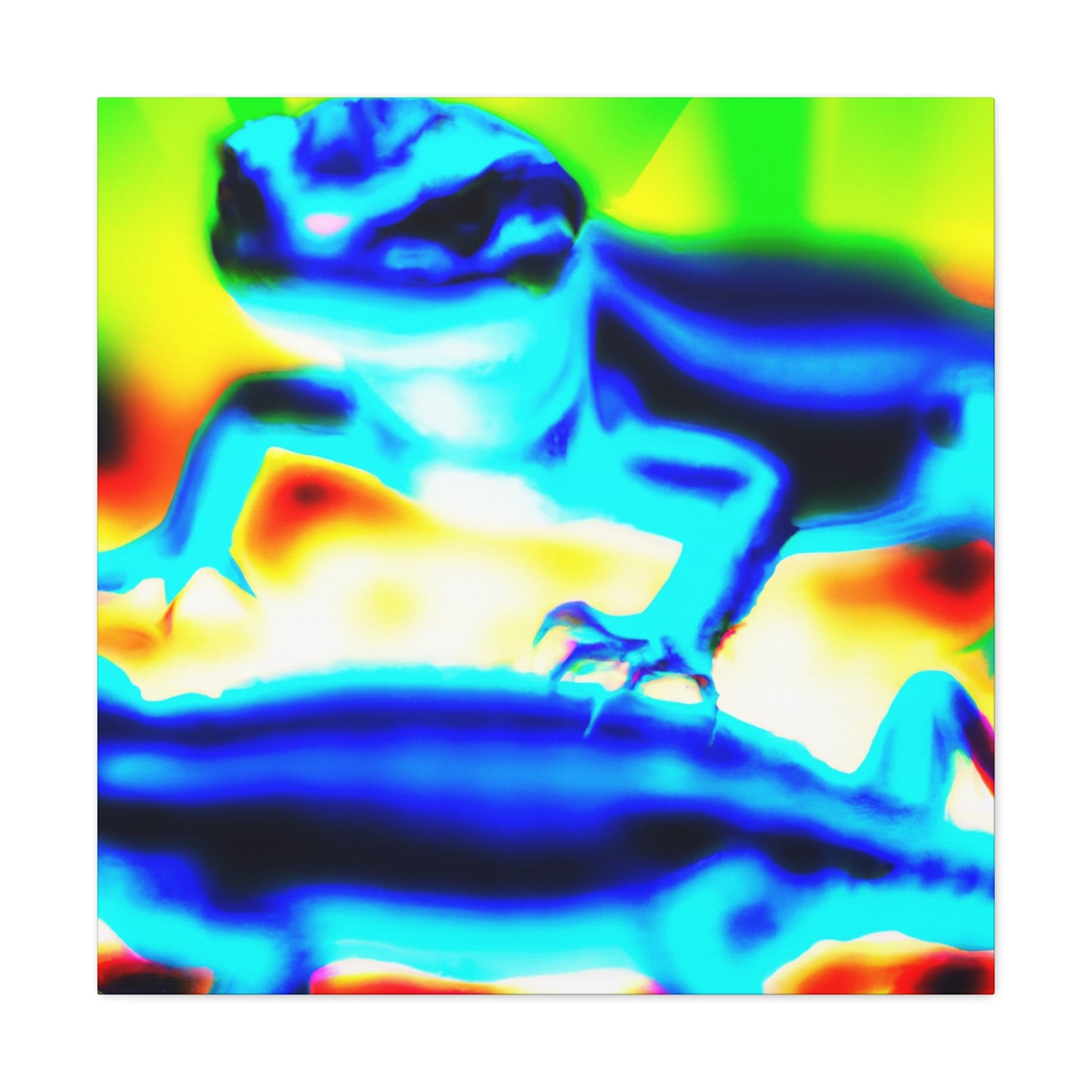 Lemonburst Lynx - Canvas - Abstract