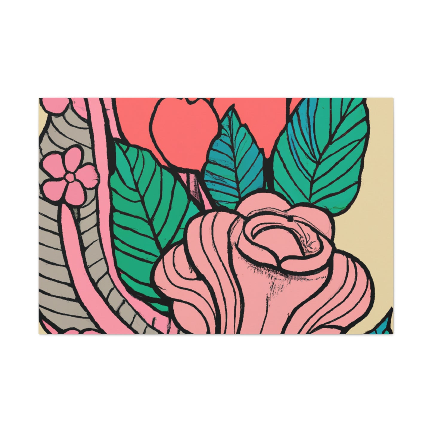 Blissful Delight - Floral - Canvas