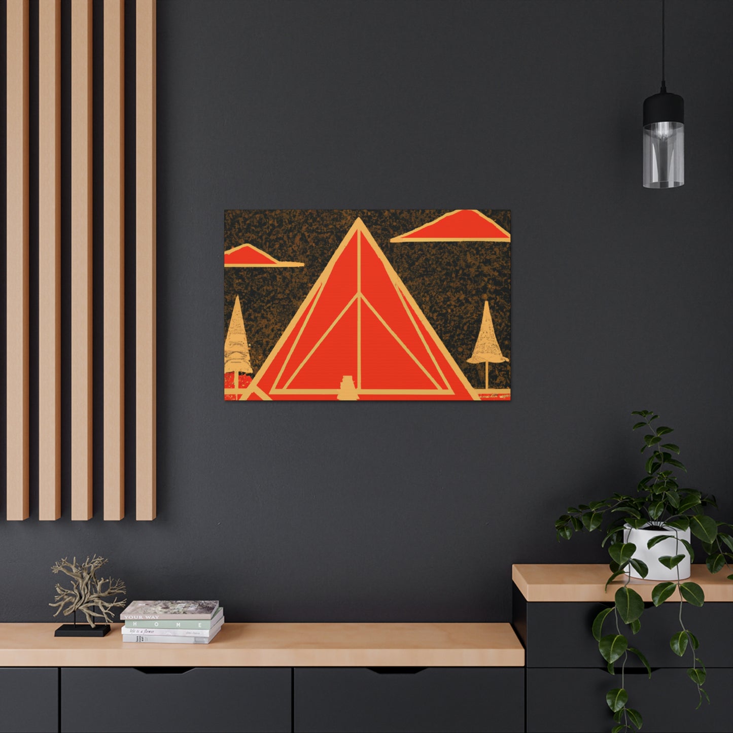 Electric Pyramid - Midcentury Canvas