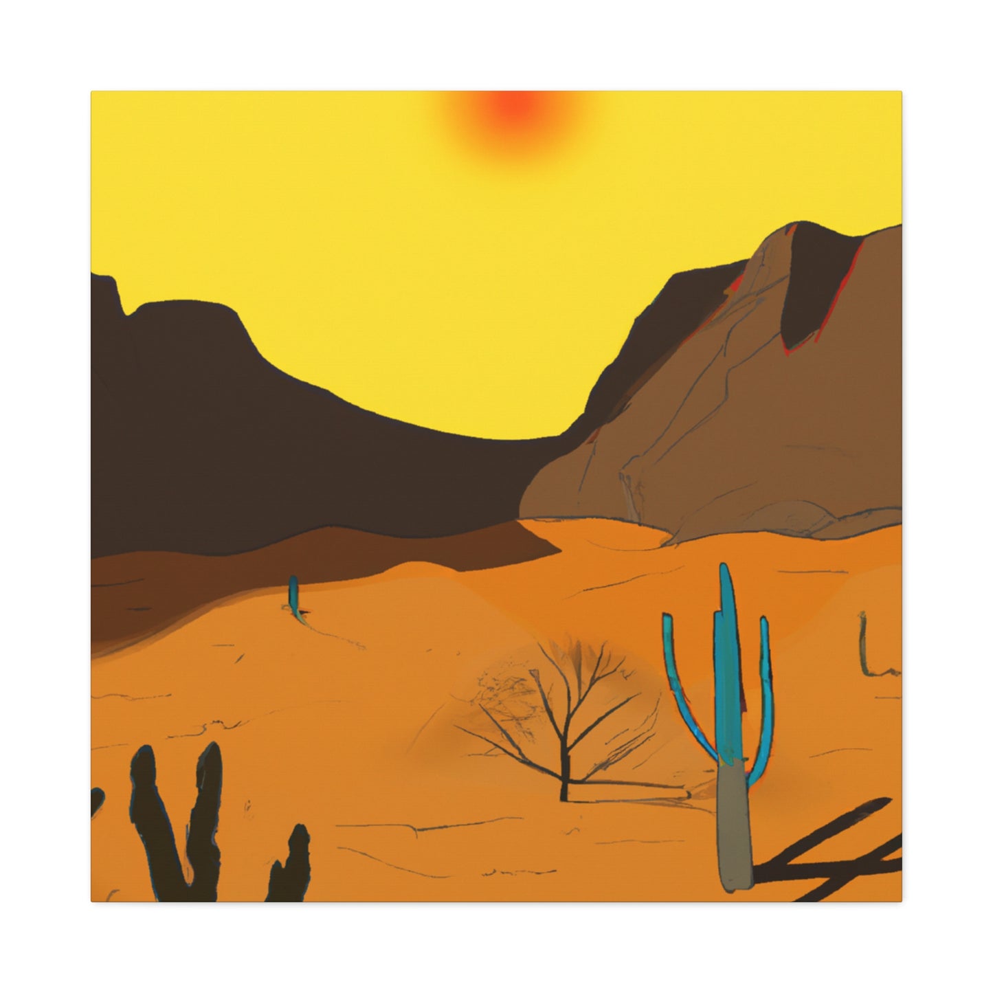 Sandsculpture Landscape - Canvas