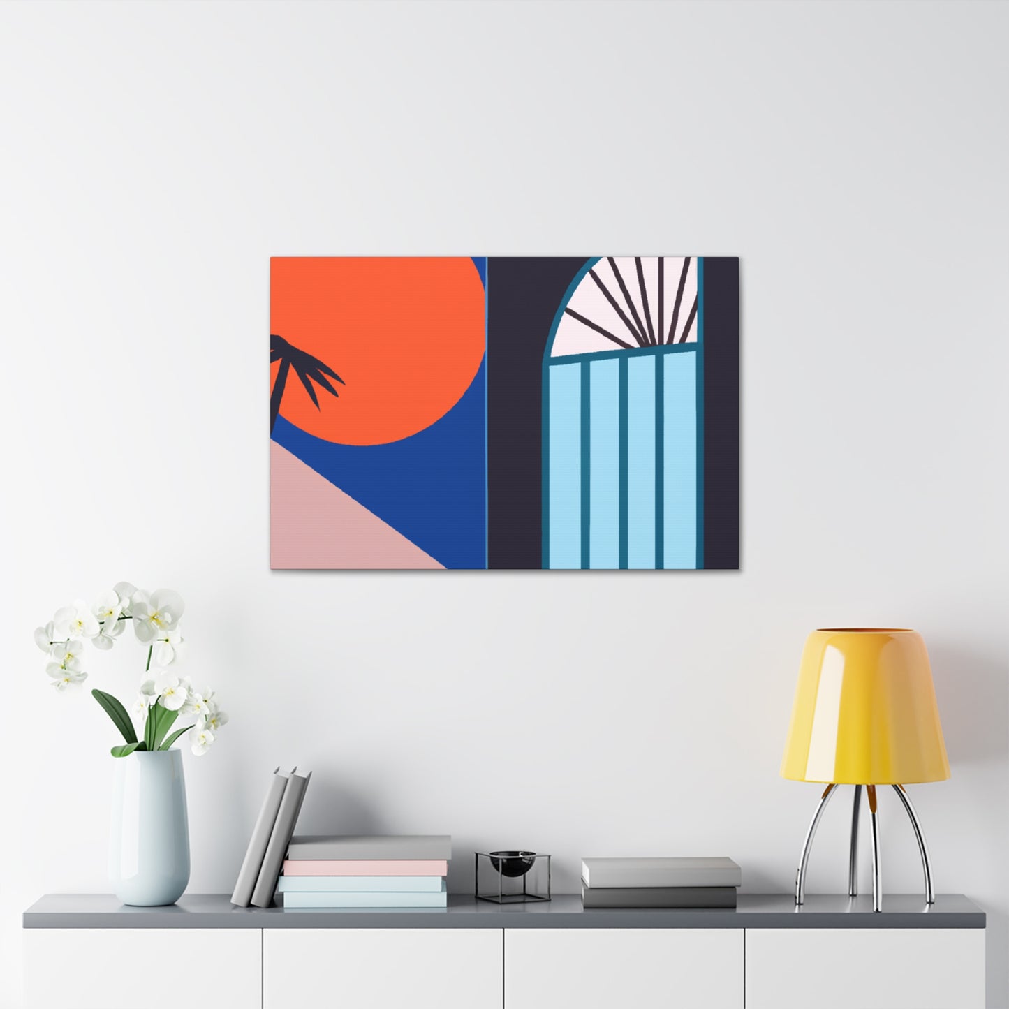 FluffyCloudyBear - Midcentury Canvas