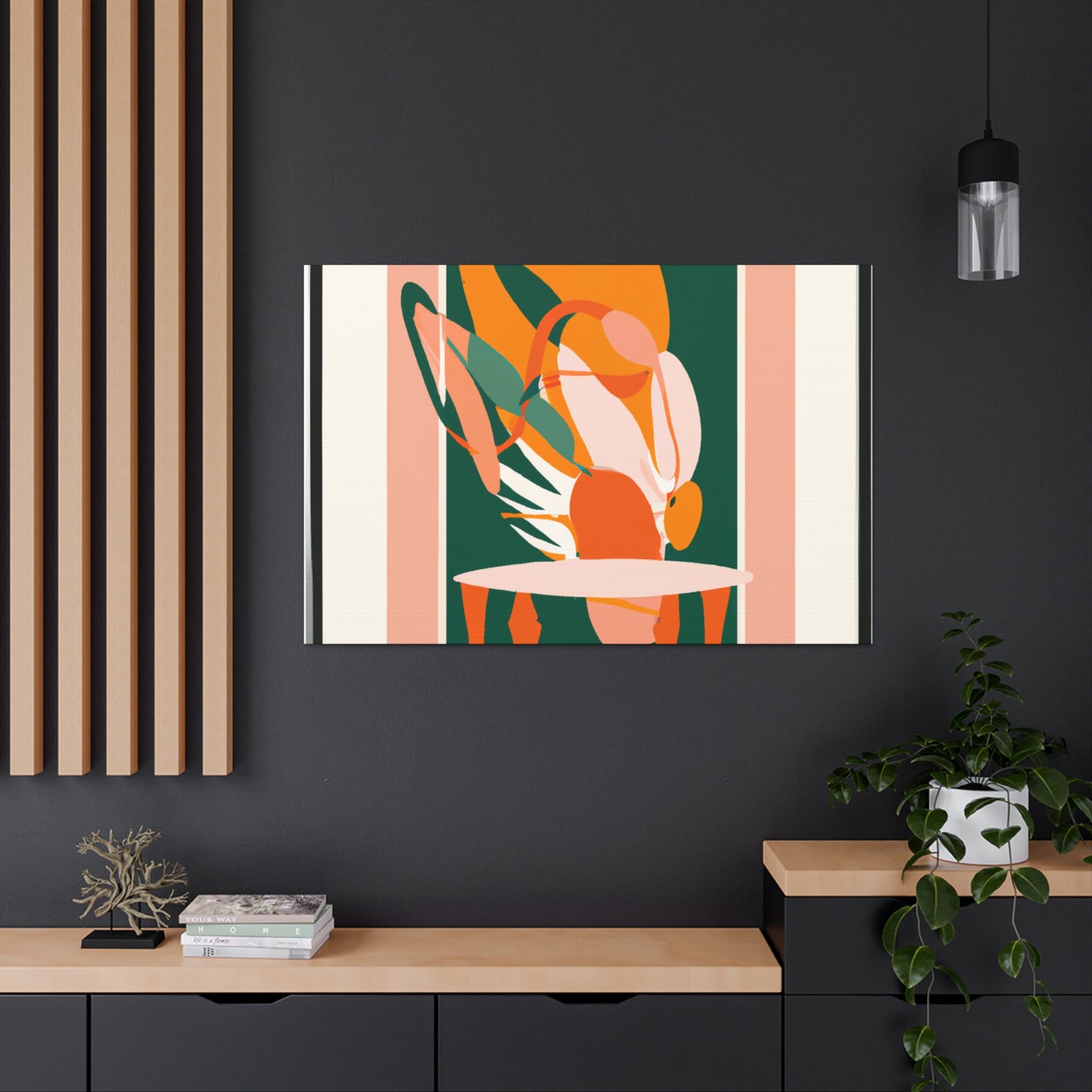 Flamingote - Midcentury Canvas