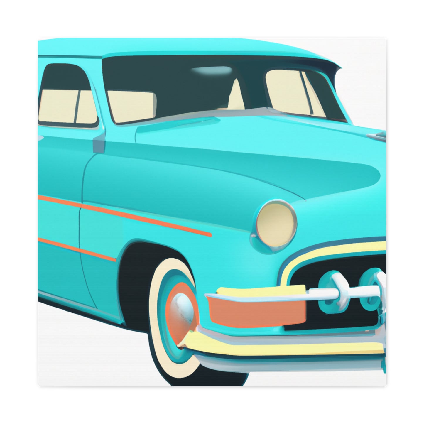 Ford Model-T Automobile - Canvas