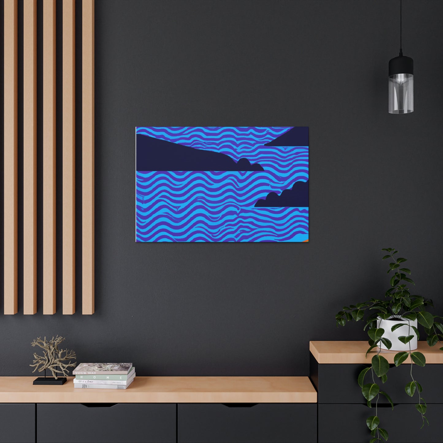 Flammaclawed Lion - Midcentury Canvas