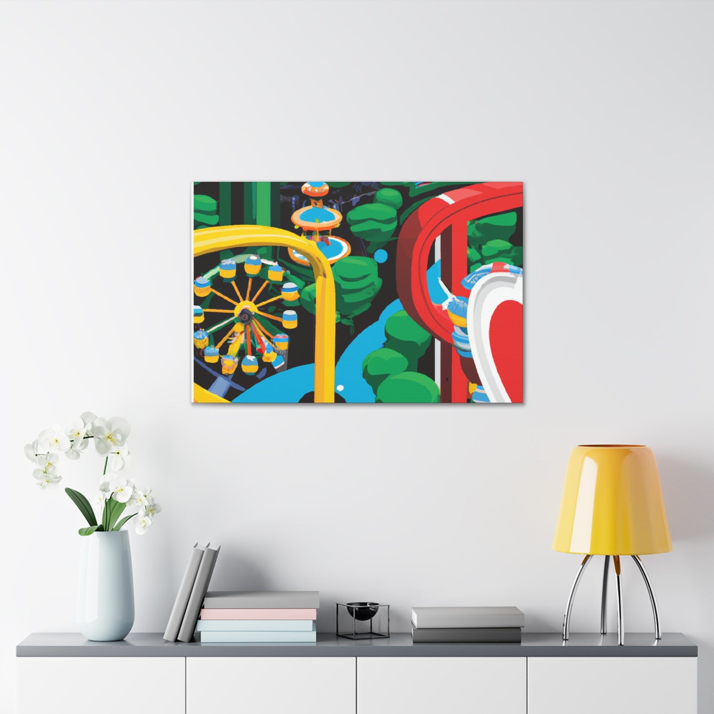Sunburst Haven - Landscape - Amusement - Canvas