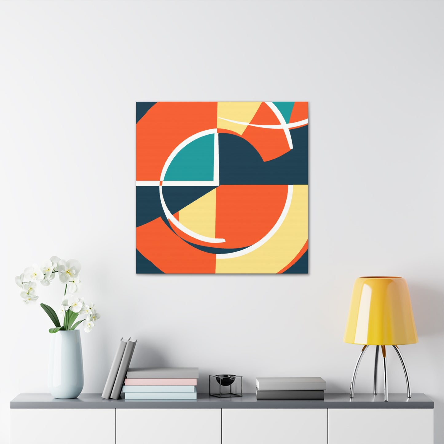 Vibrant Palette- Midcentury - Canvas