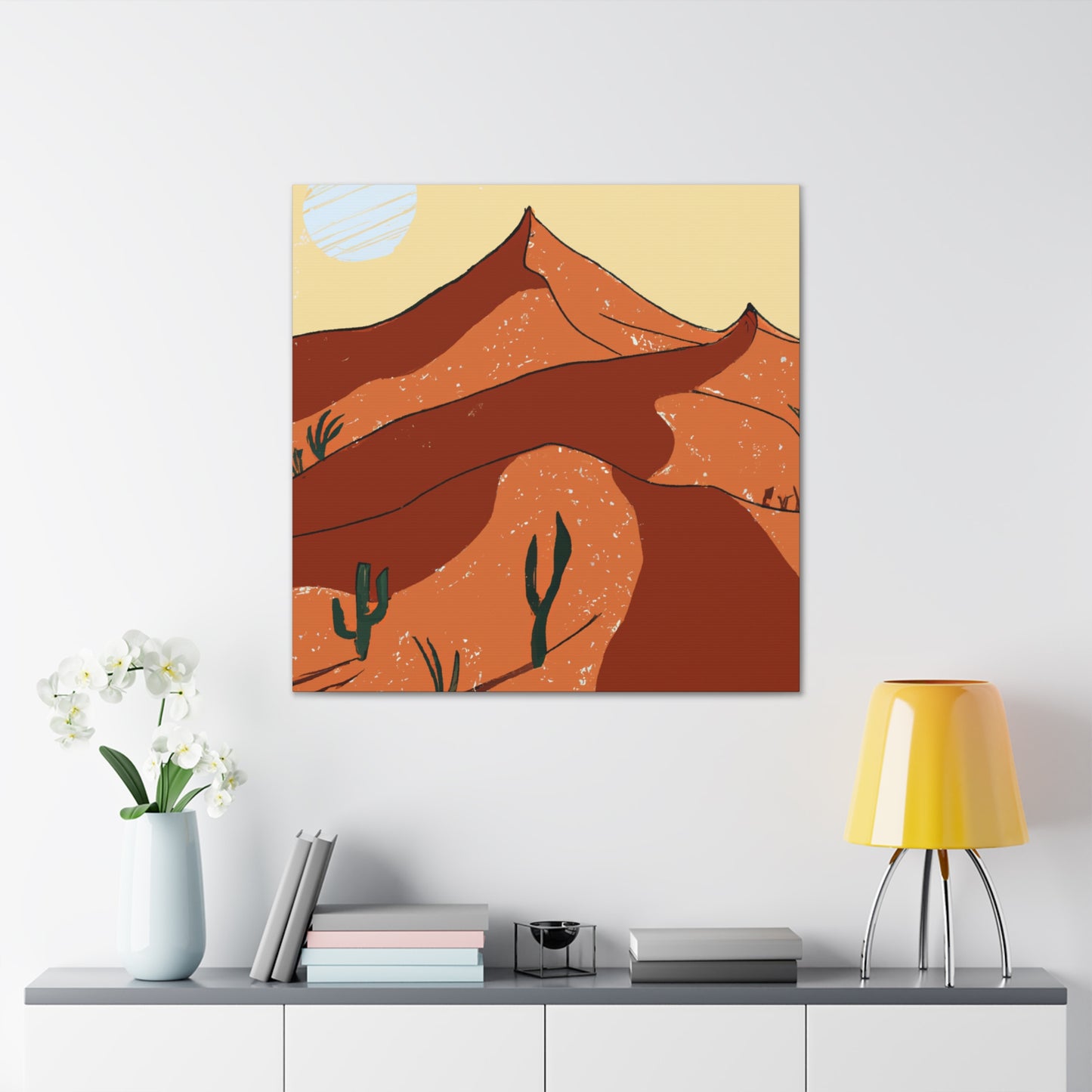 The Eliza - Vintage Contemporary - Desert = Canvas