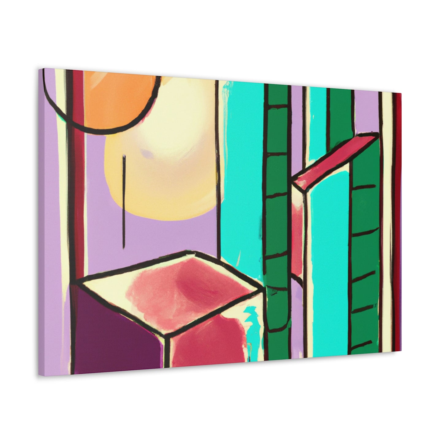 Starbursts in the Night- Midcentury - Canvas