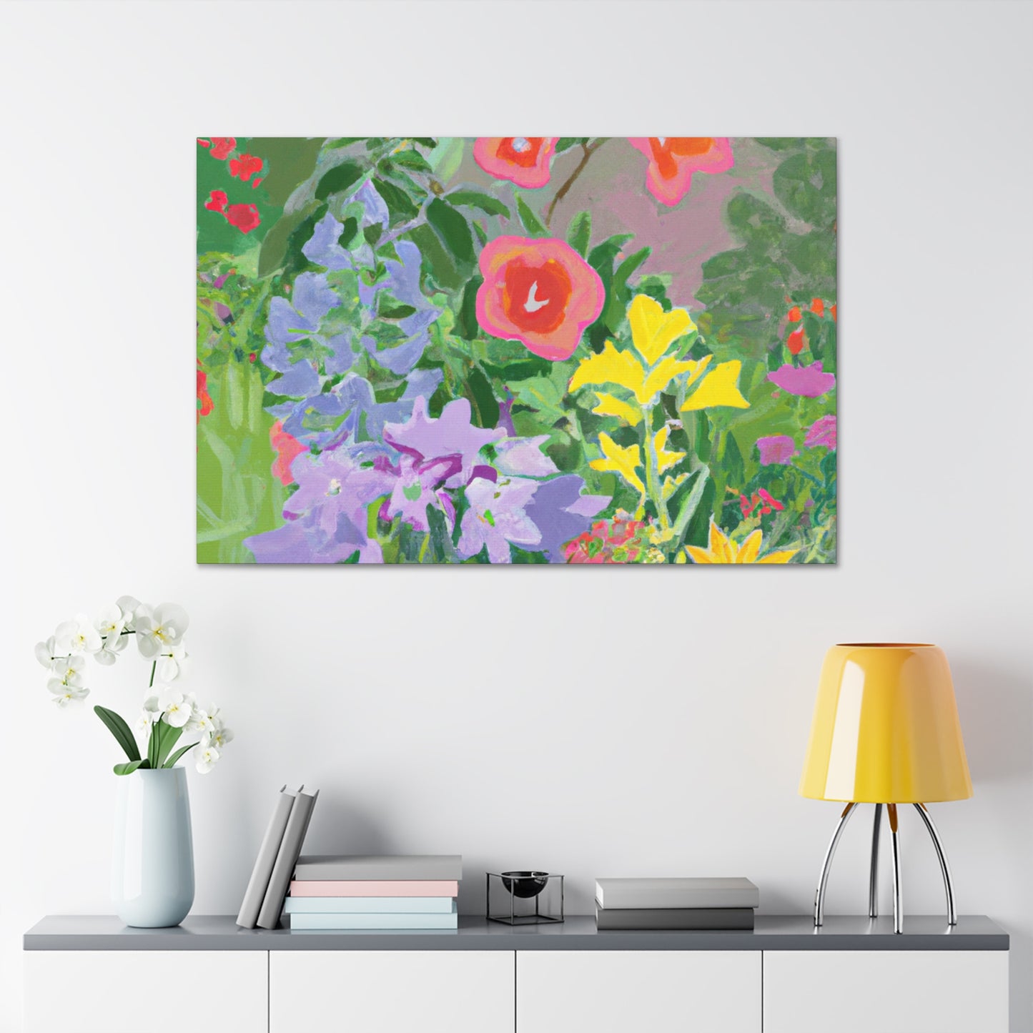 Trellis of Blooms. - Floral Canvas