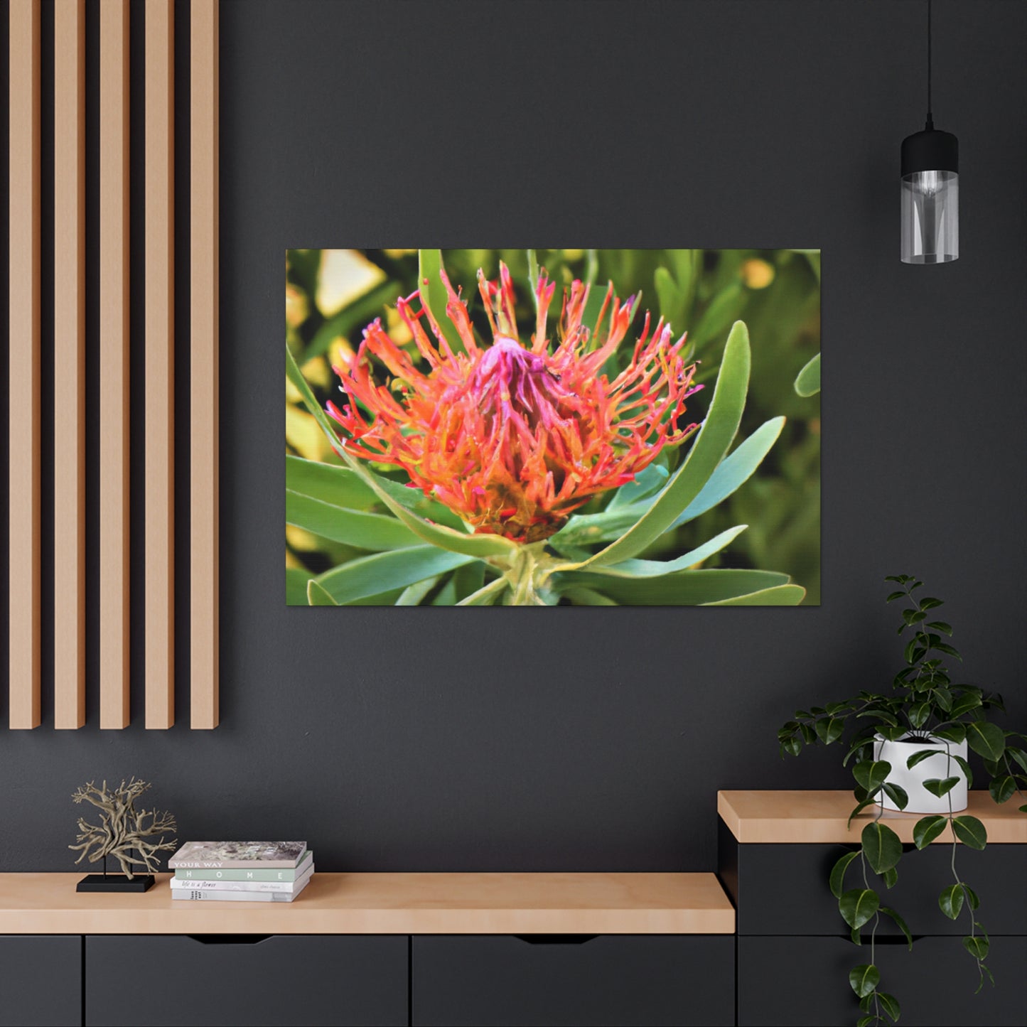 Floral Scroll Garden Print - Canvas - Floral