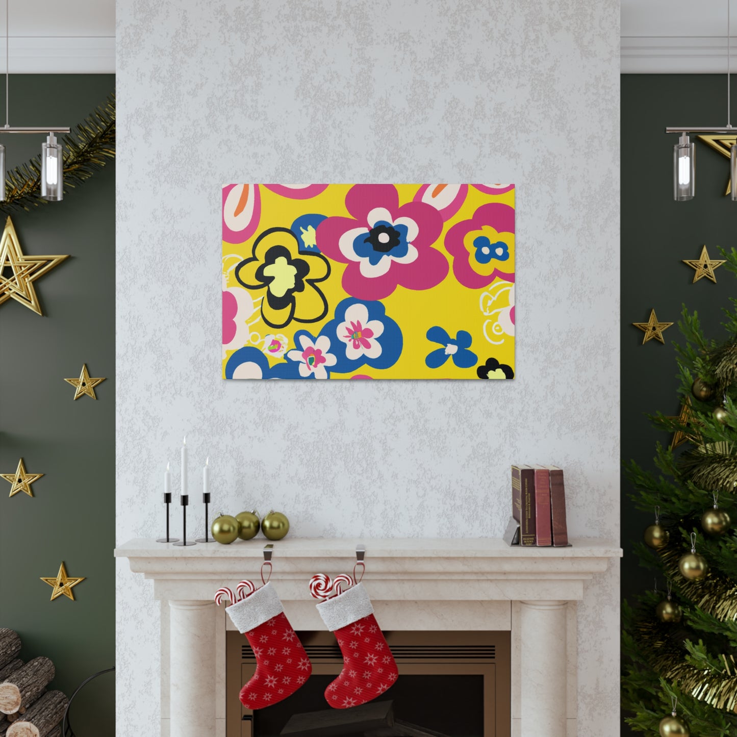 Flower Jamming - Floral Canvas