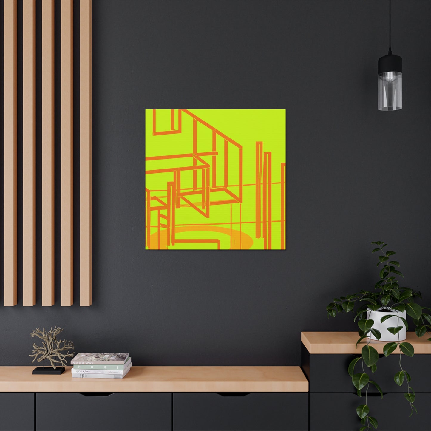 Neon Structure - Canvas - Architectural