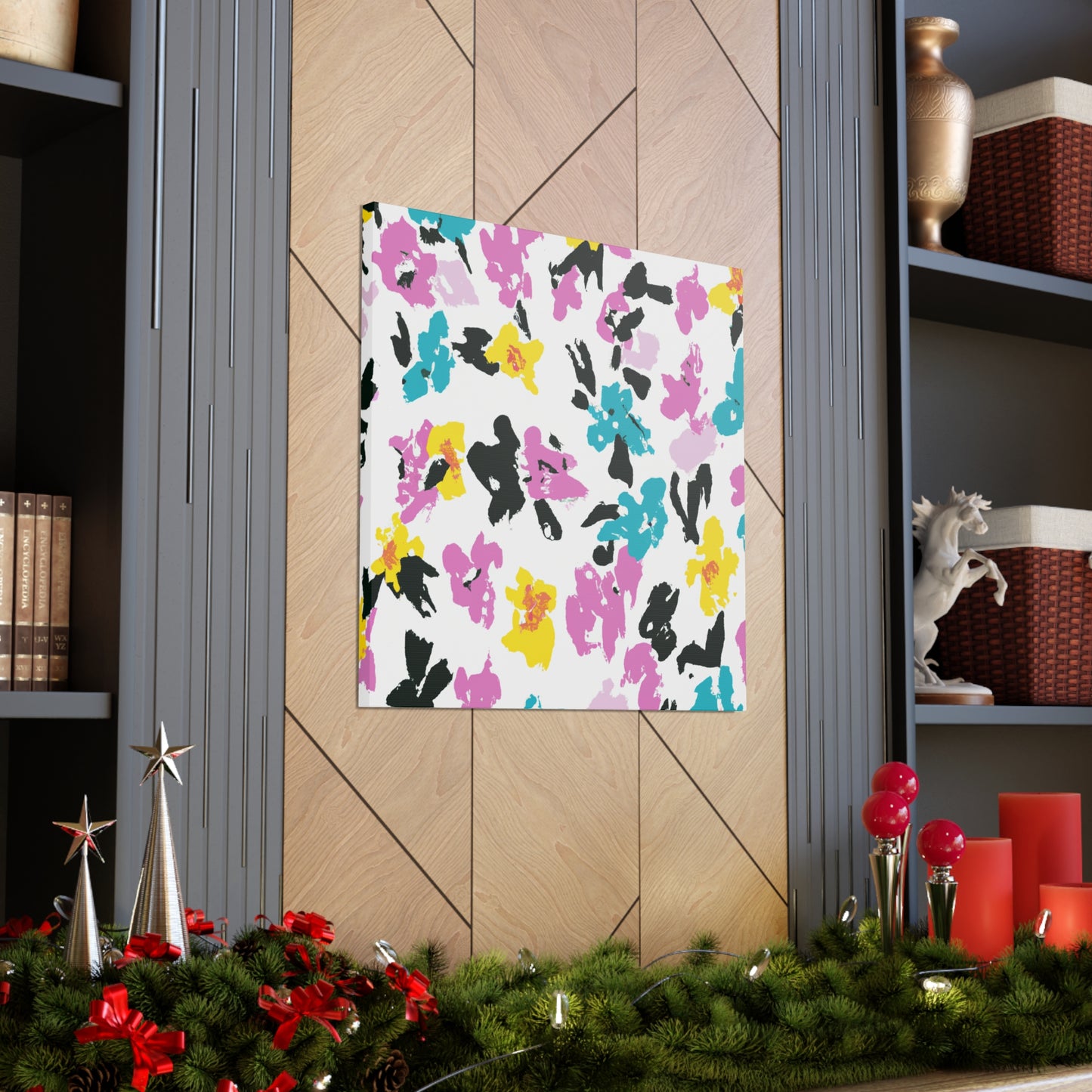 "Petal Push" - Floral Canvas
