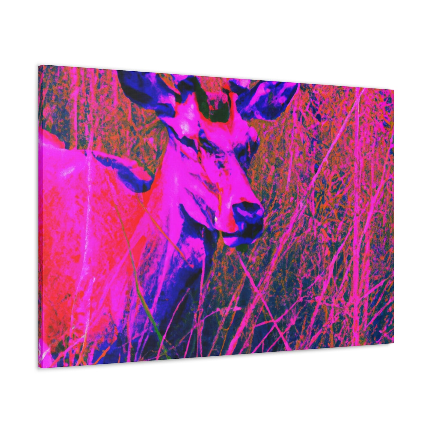Pink Deer - Canvas - Wildlife