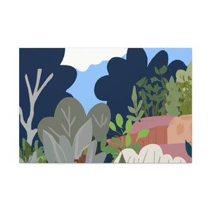 Blooming Hillside- Landscape - Canvas