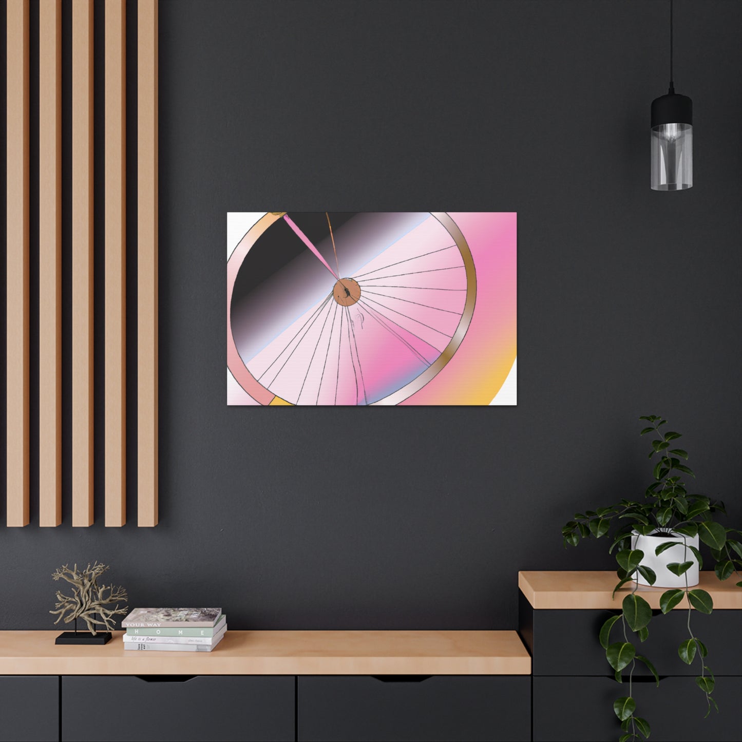 "Wheel Moderne" - Art Deco Canvas