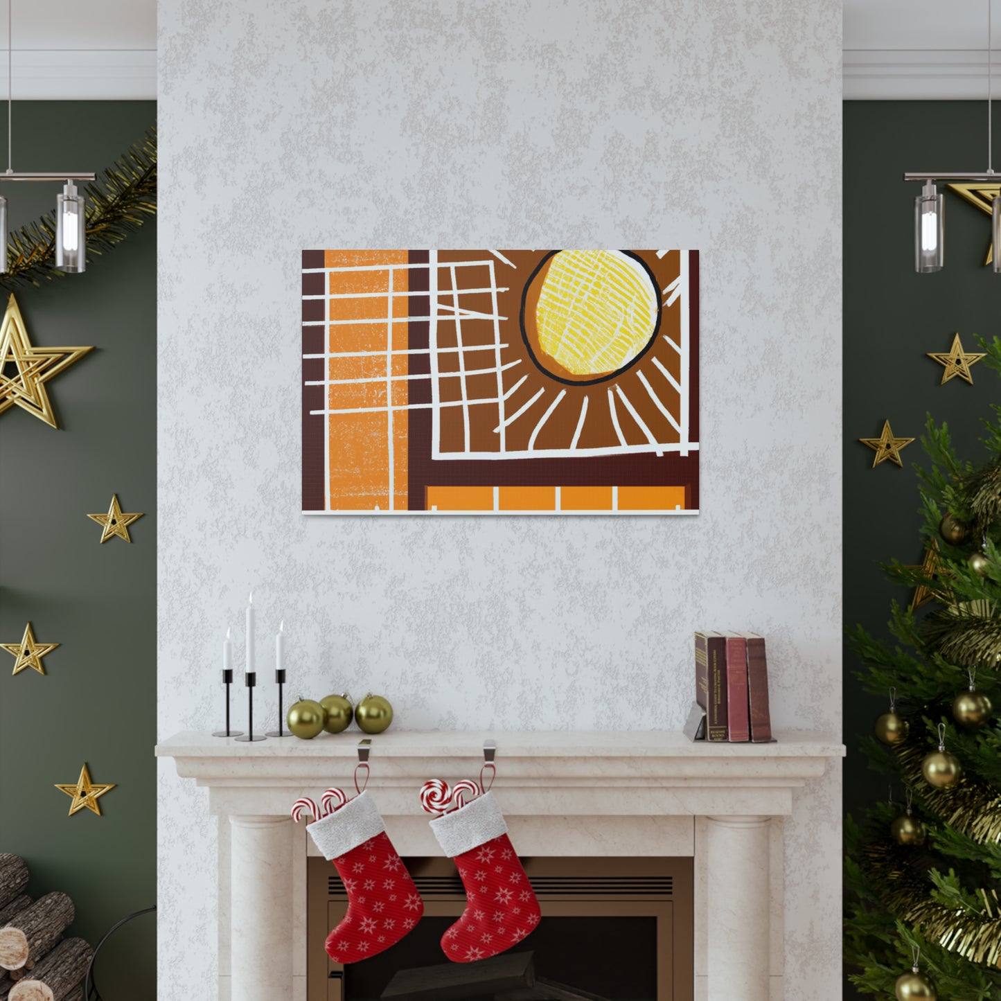 Pow!- Midcentury Canvas