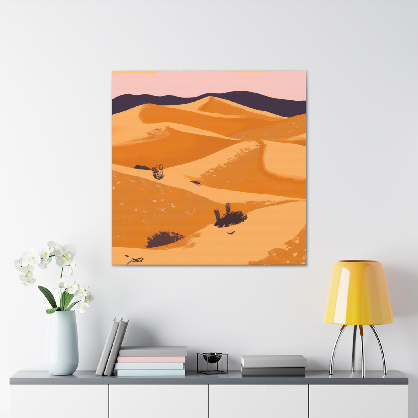 "Retro Reprised - Vintage Contemporary" - Desert Canvas