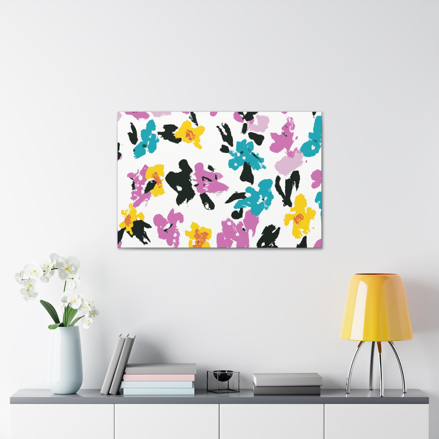 "Petal Push" - Floral Canvas
