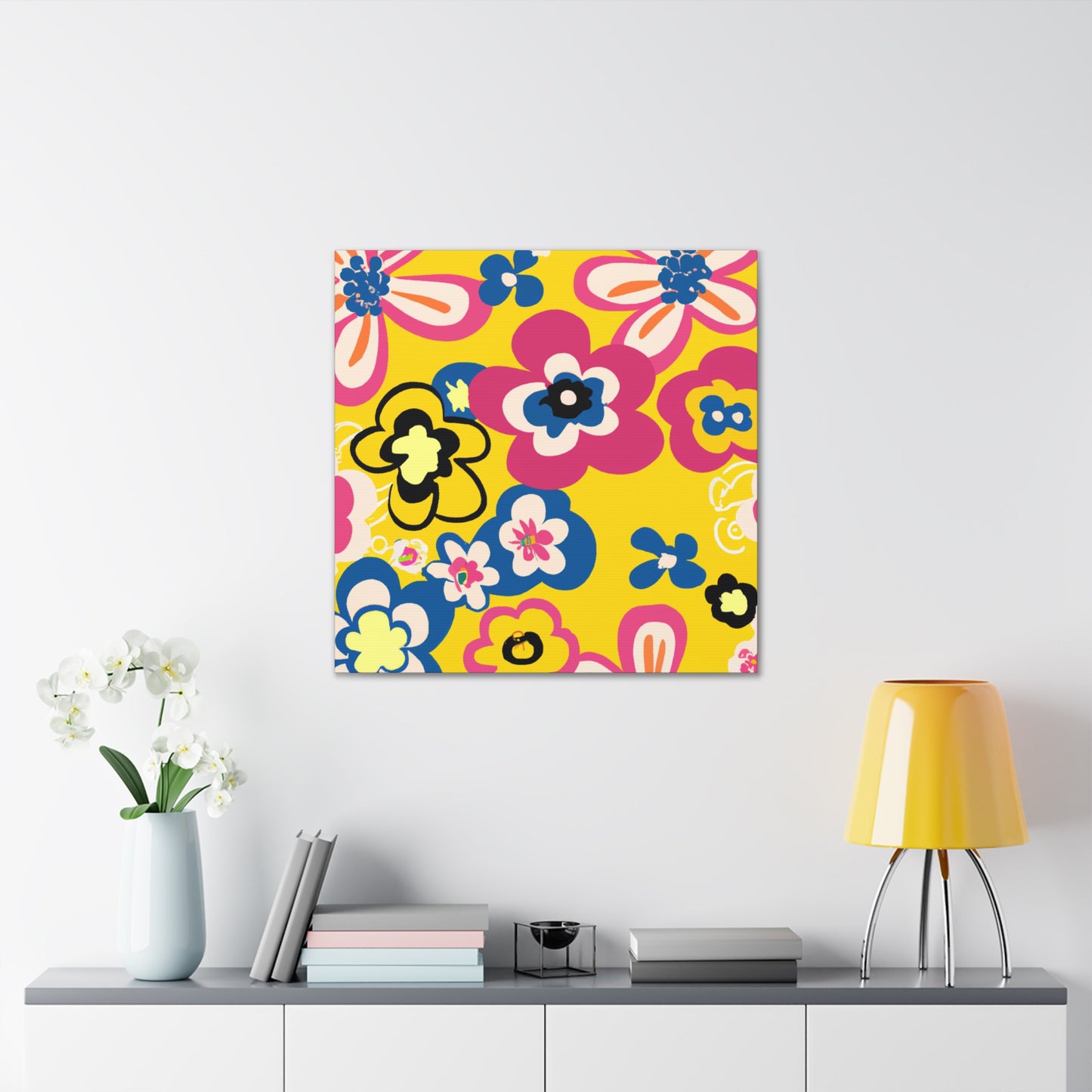 Flower Jamming - Floral Canvas
