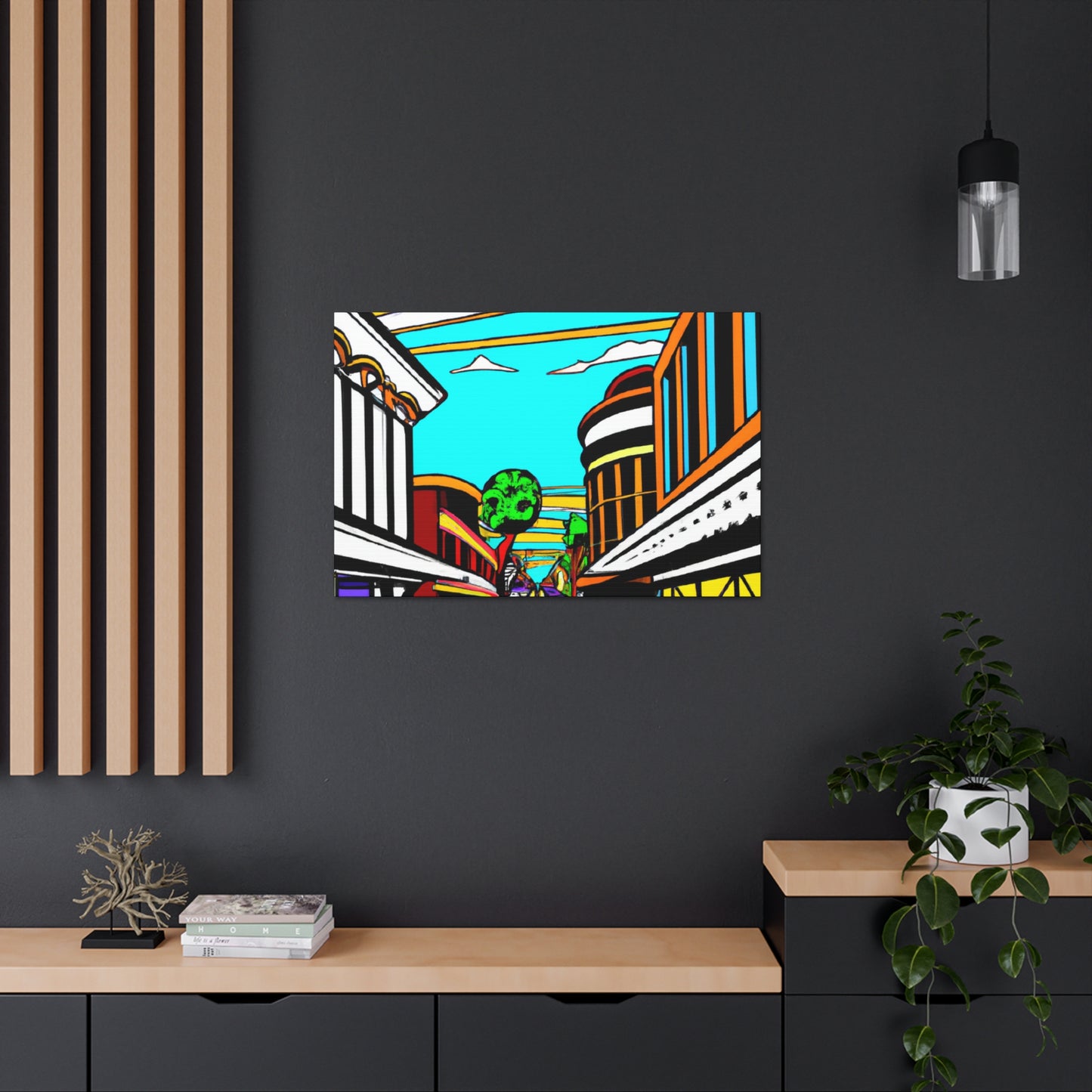 Radio Alley. - Architectural Canvas Pop Art