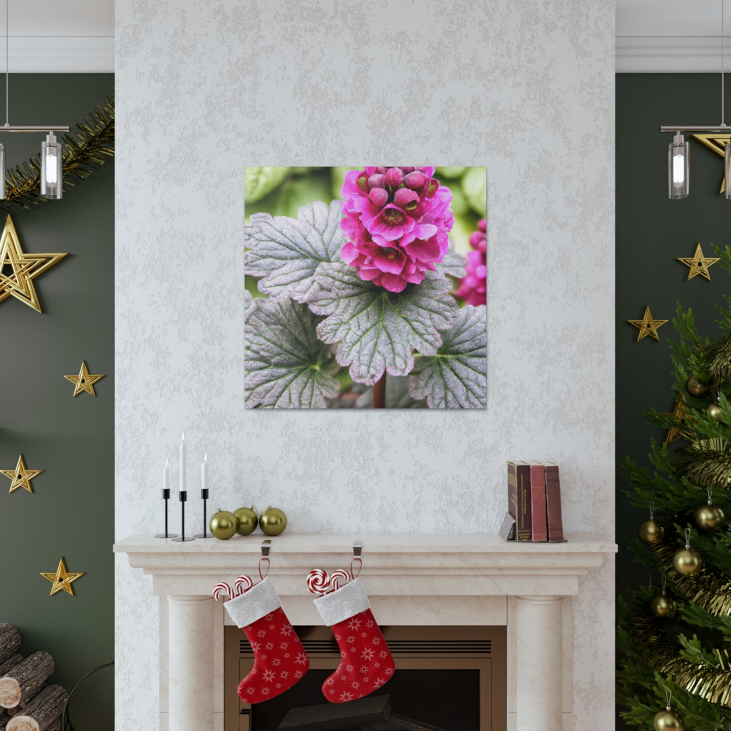 "Garden Fountain Fantasia" - Canvas - Floral