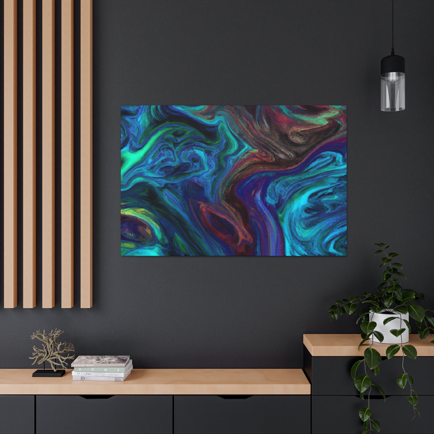 Electric Blue - Canvas - Abstract