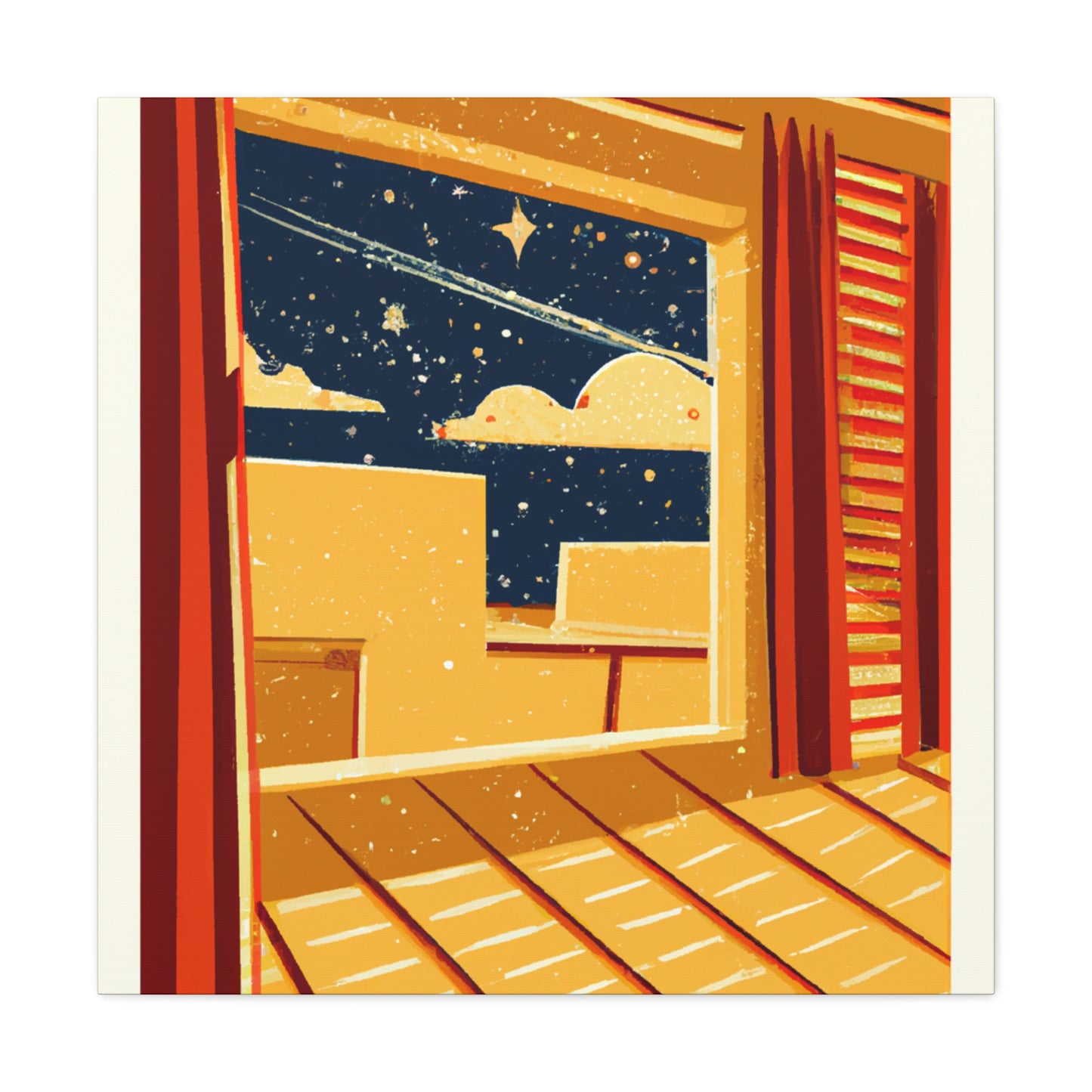 Shudder - Midcentury Canvas