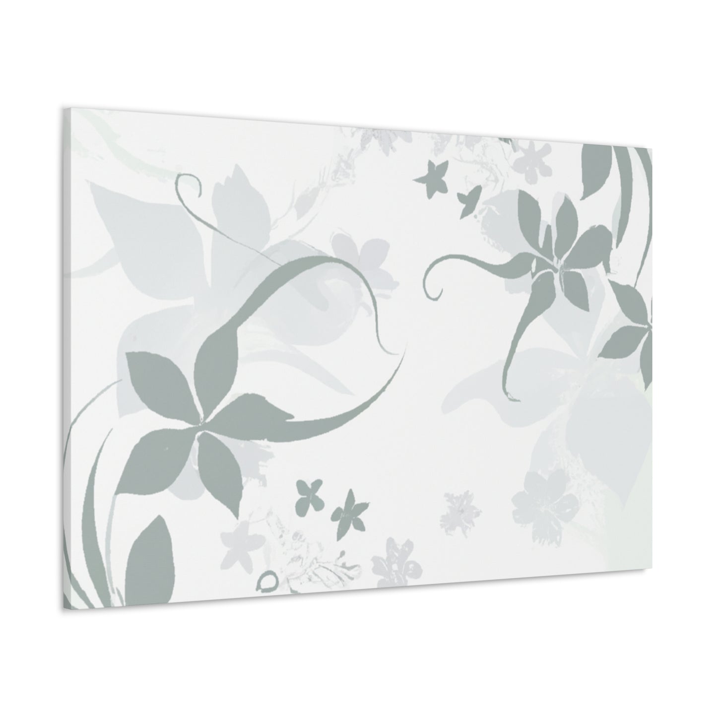 Grey Vine - Floral - Canvas
