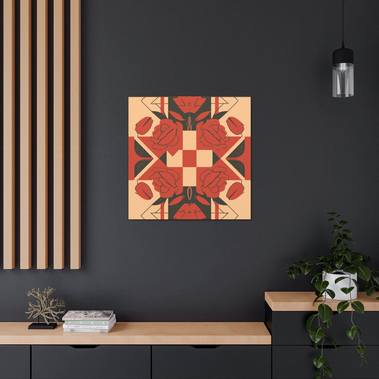 Game Of Roses - Midcentury Canvas