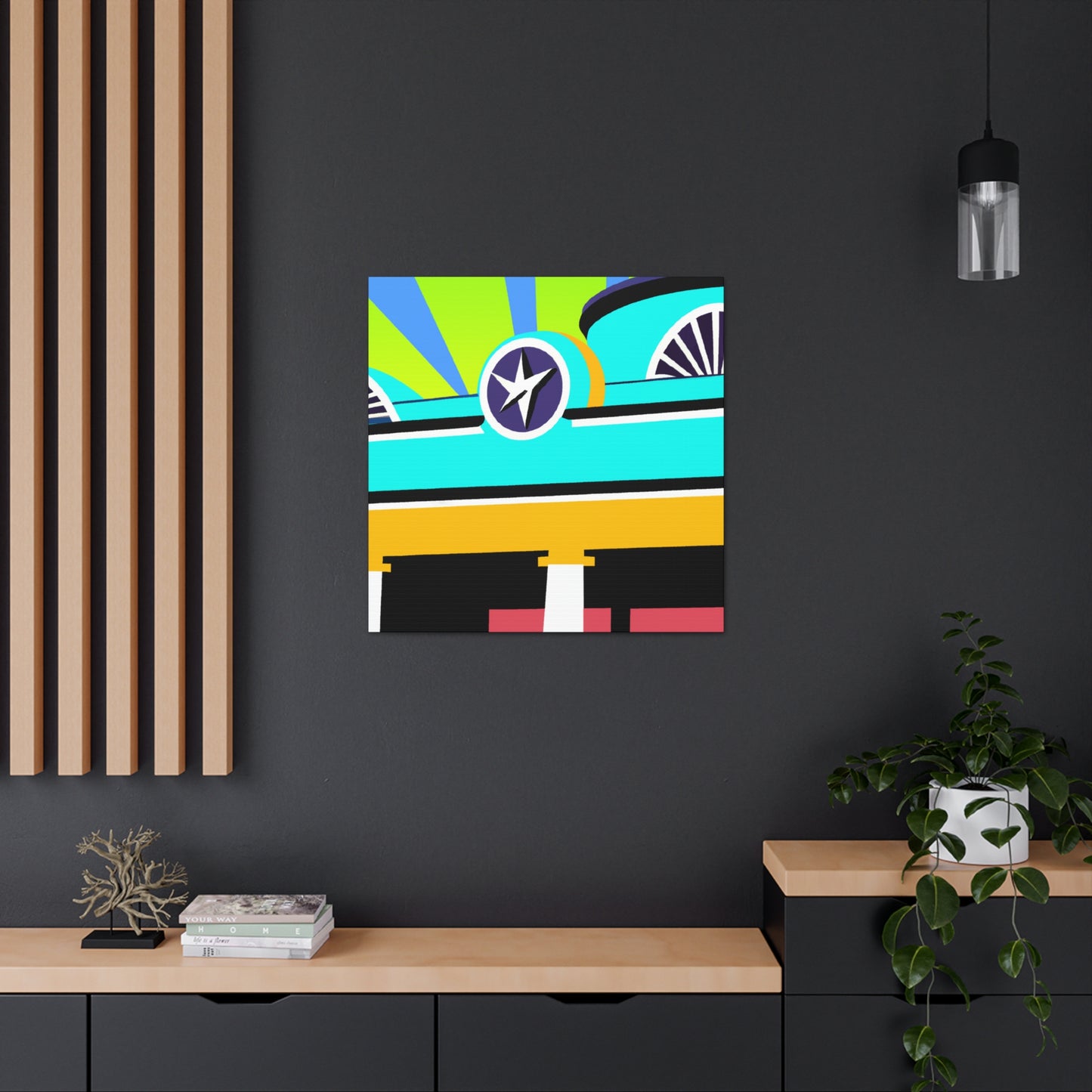 "The 'Rocket Ride' Drive-In Movie Experience" - Canvas - Pop Art