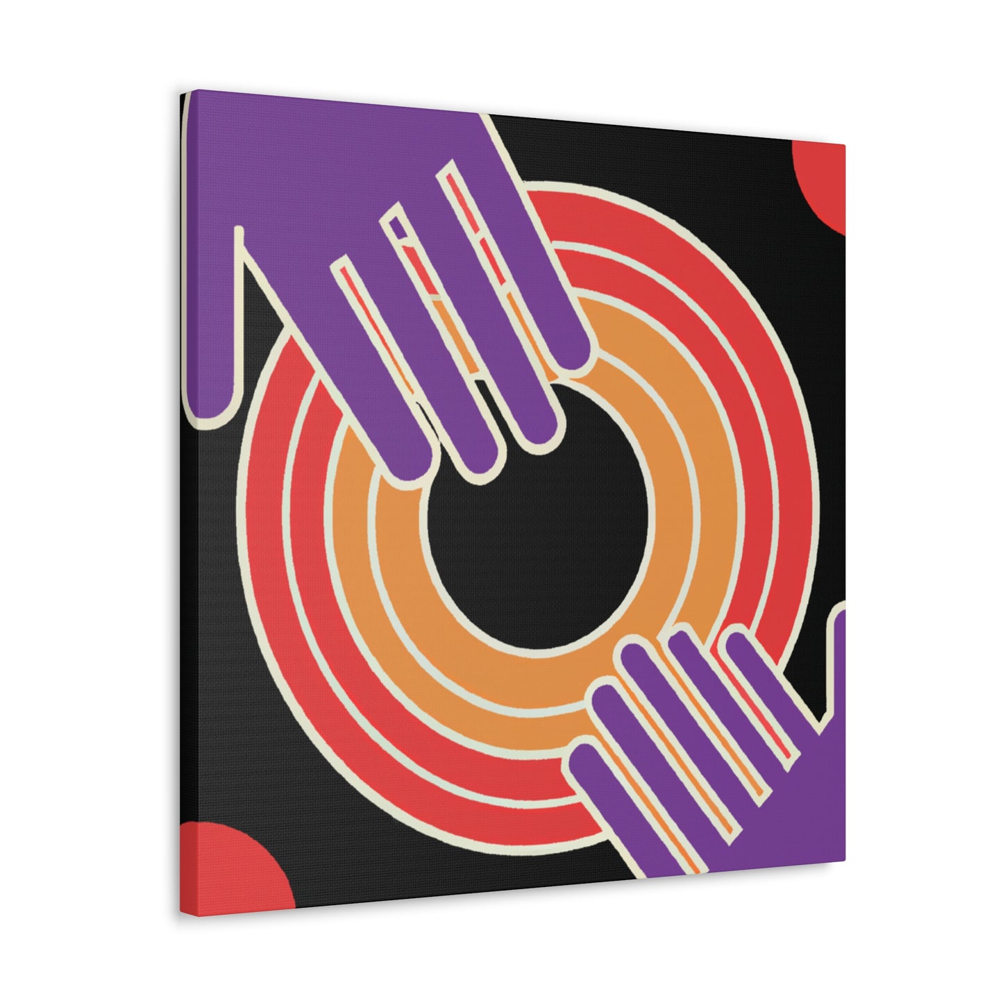 Cascading Charm - Midcentury - Canvas