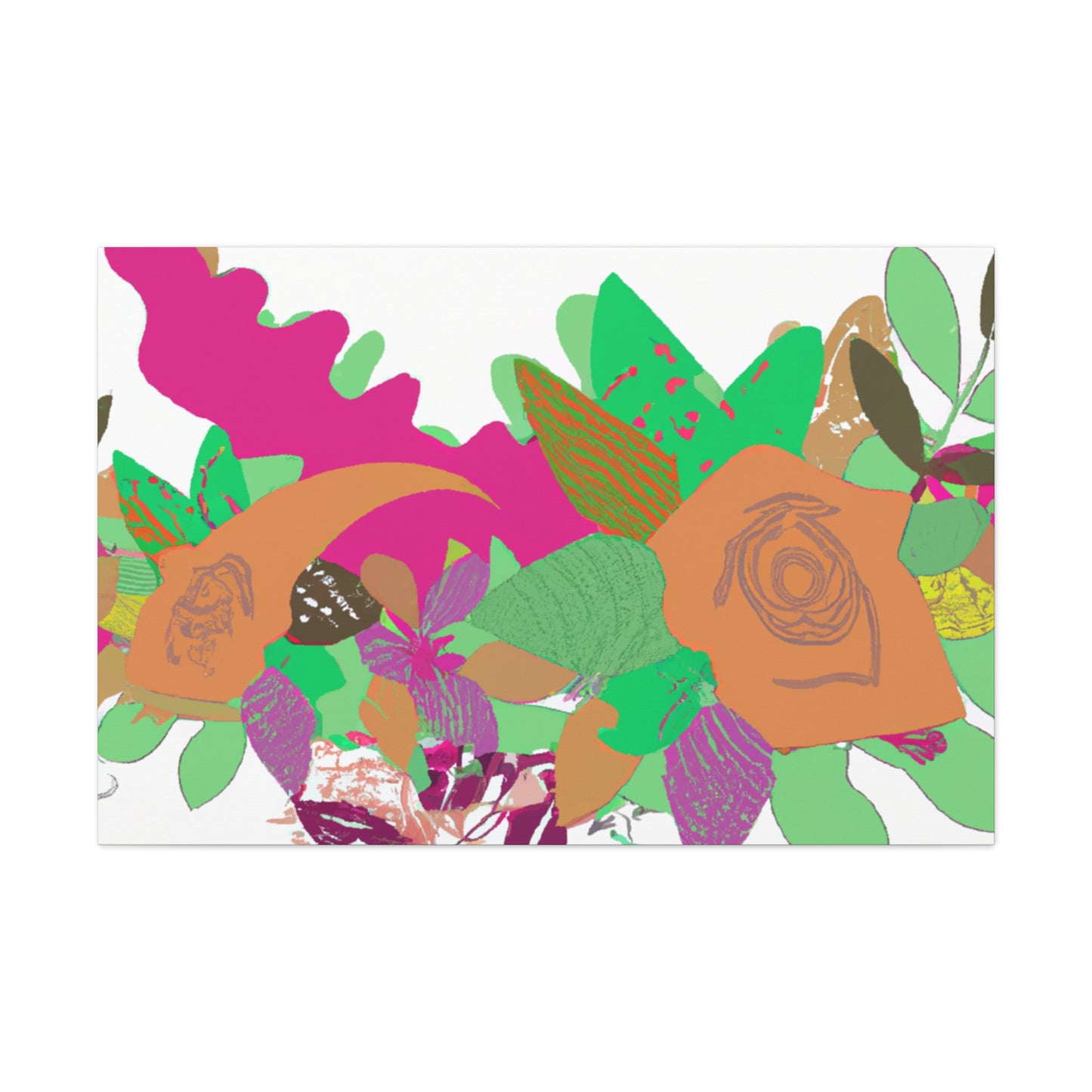 Blissful Joy - Floral - Canvas